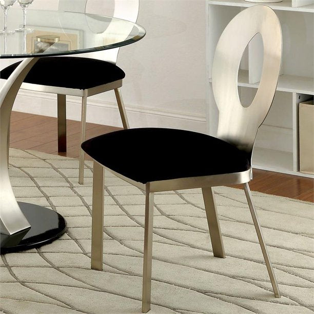 Melie Contemporary Padded Side Chairs (Set of 2)