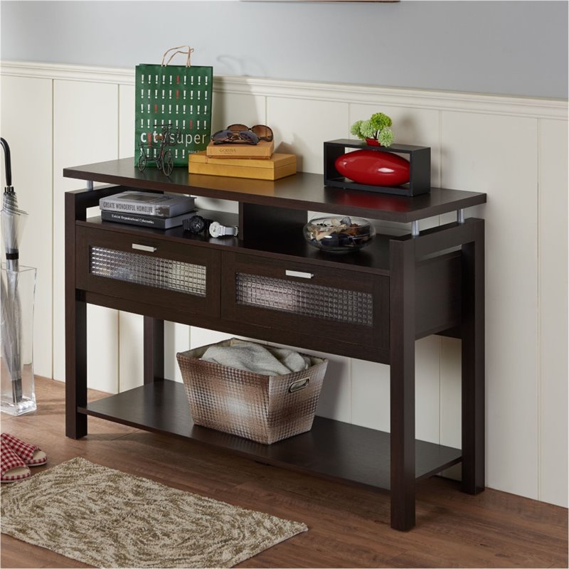 Achilles Contemporary Multi-Storage Console Table