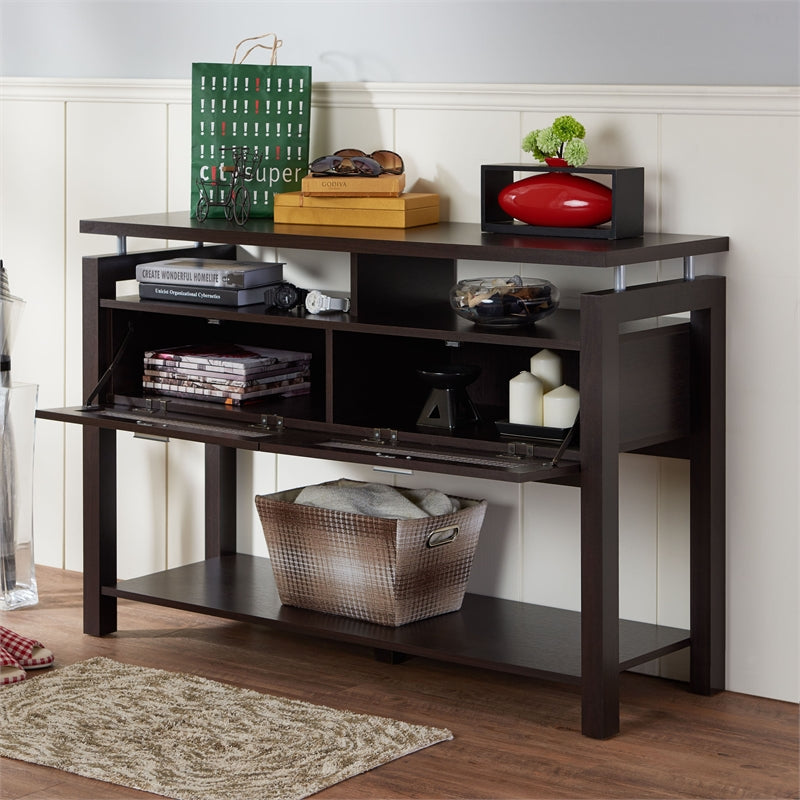 Achilles Contemporary Multi-Storage Console Table