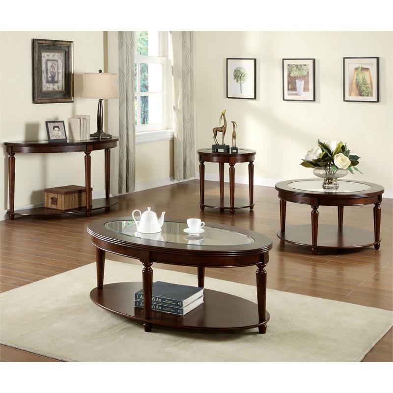 Canello Transitional Open Shelf End Table