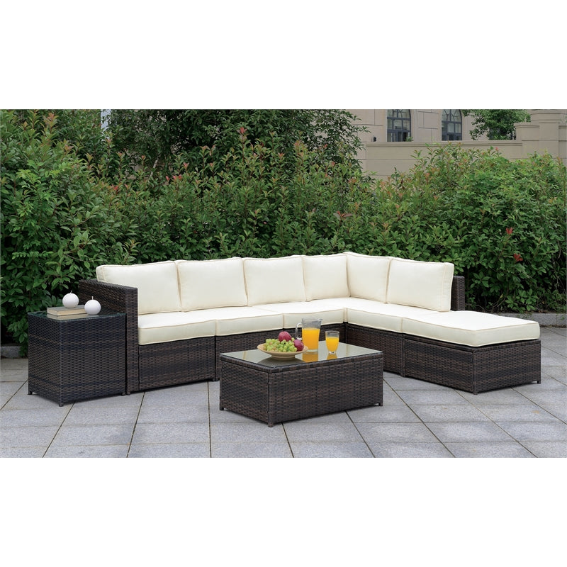 Fischer Contemporary Padded Patio Armless Chair