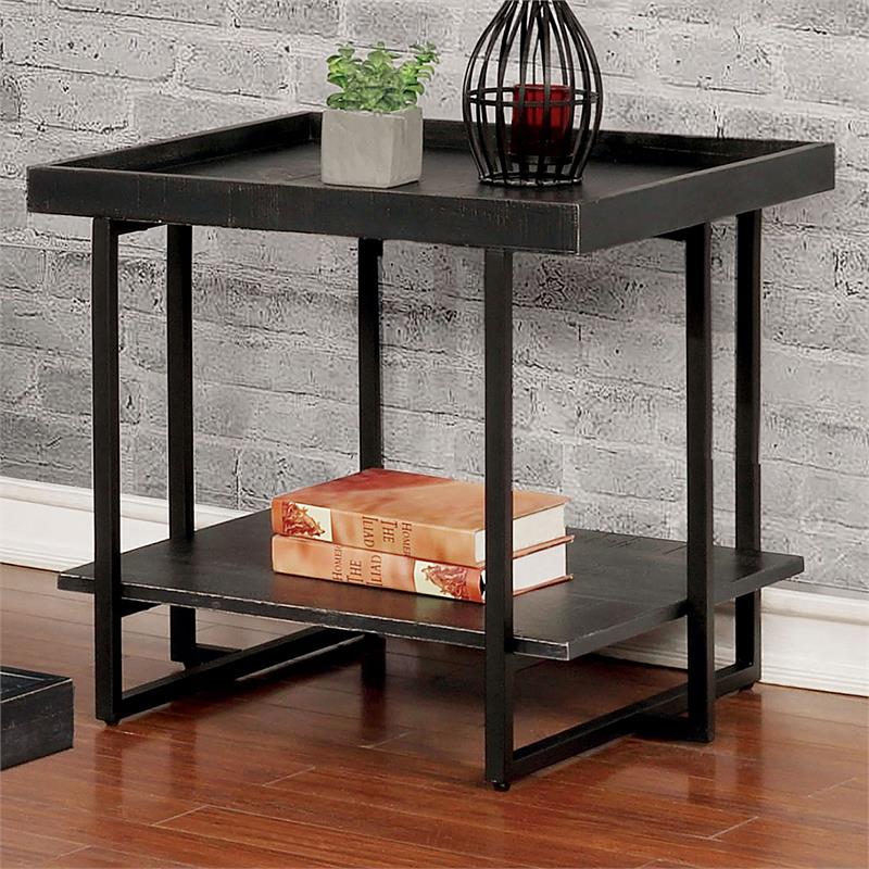 Prakers 1-Shelf End Table