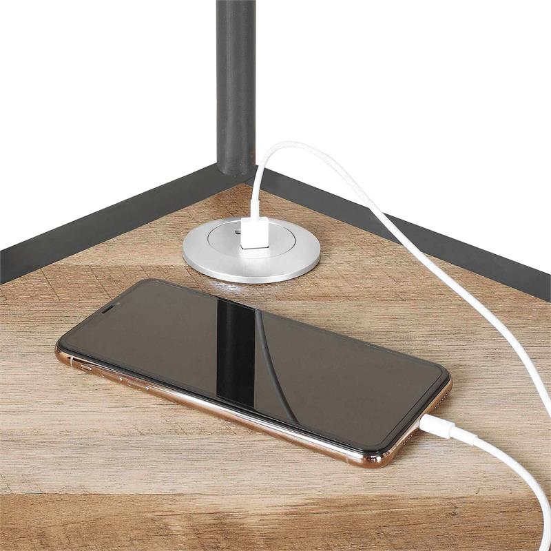 Flak Corner Desk with USB Plug