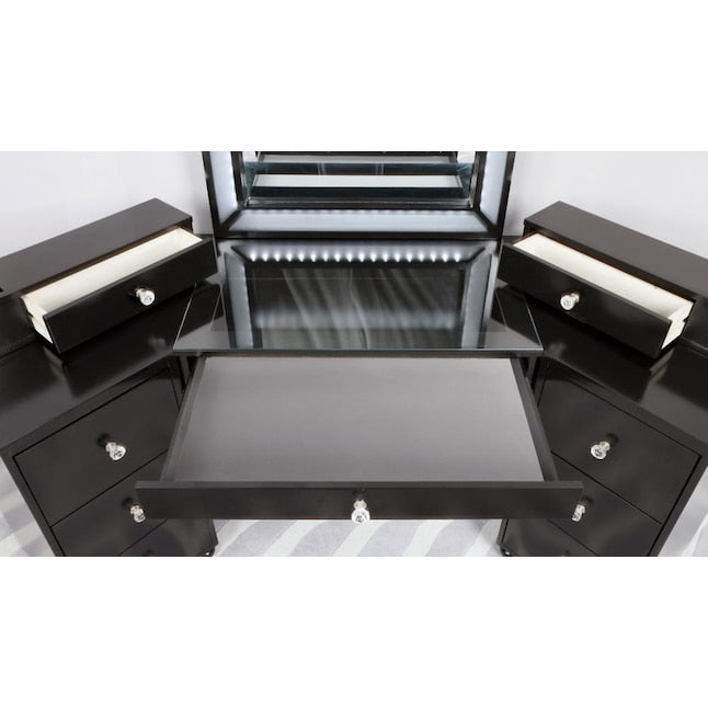Urman 3-Piece Vanity Set in Obsidian Gray