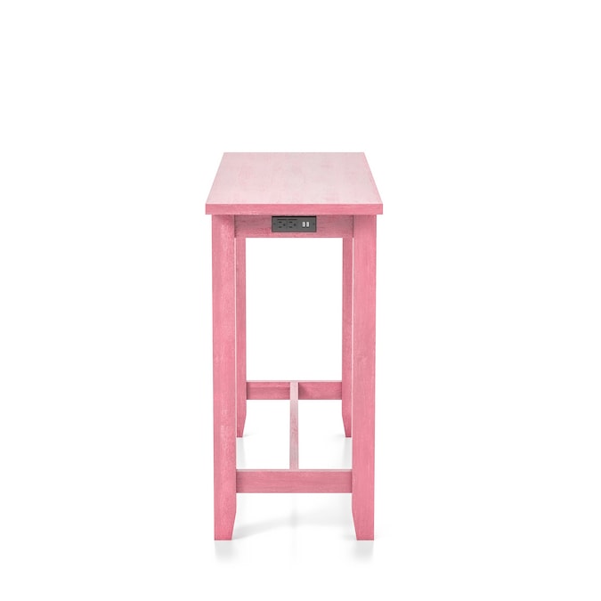Sabana Counter Height Dining Table with USB Plug in Antique Pink