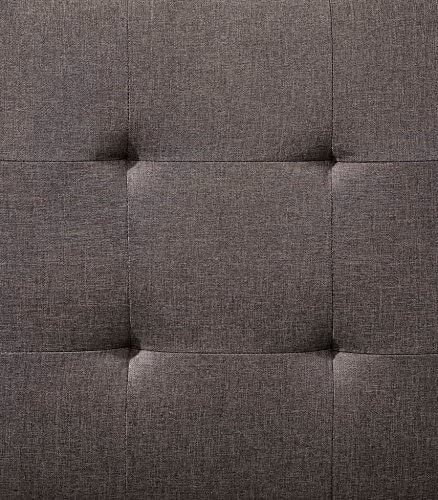 Oon Contemporary Tufted Futon in Dark Gray