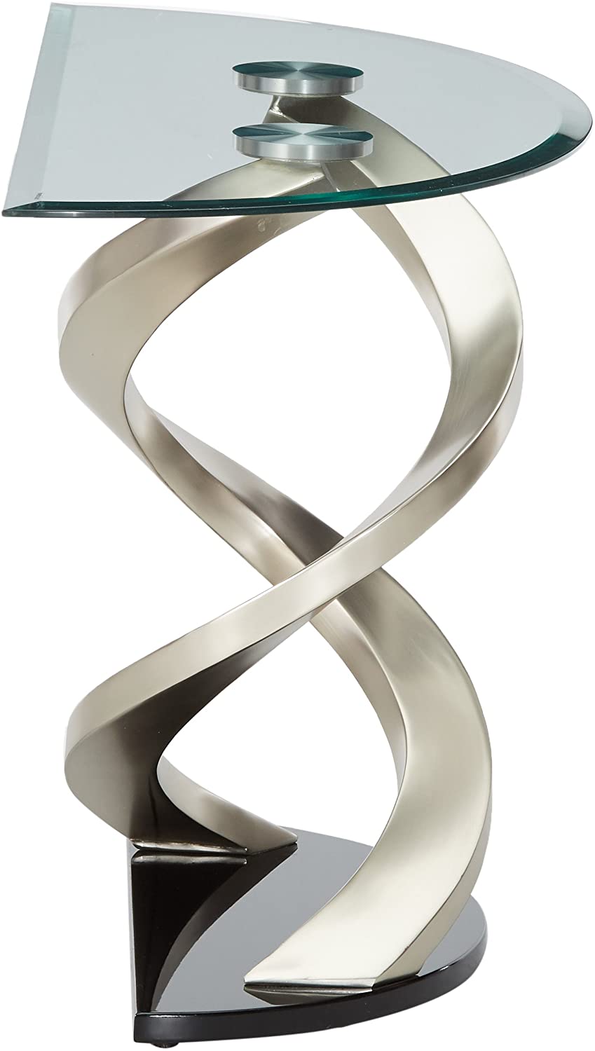 Palomina Contemporary Half-Moon Sofa Table