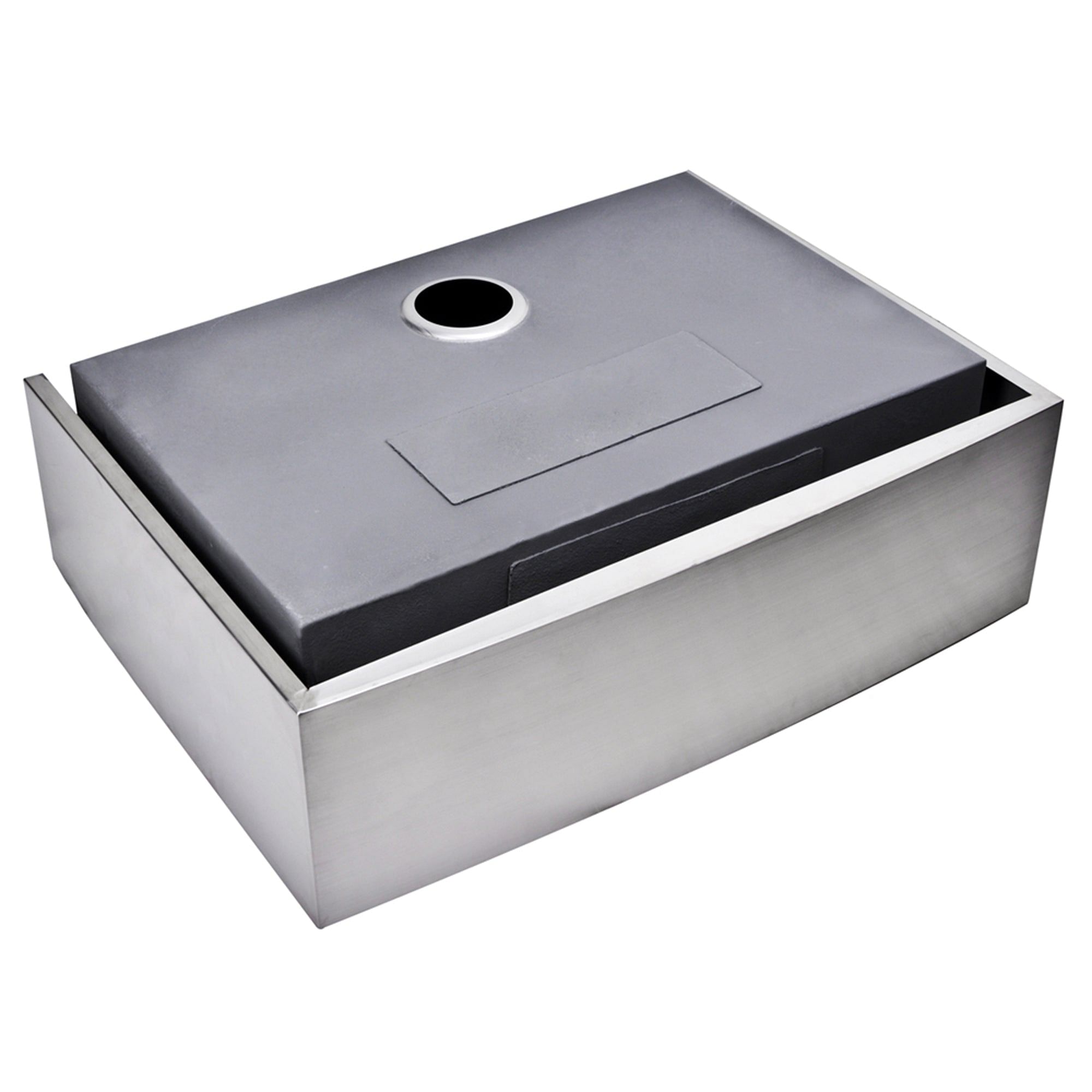 30 Inch X 22 Inch Zero Radius Single Bowl Stainless Steel Hand Made Apron Front Kitchen Sink With Drain and Strainer