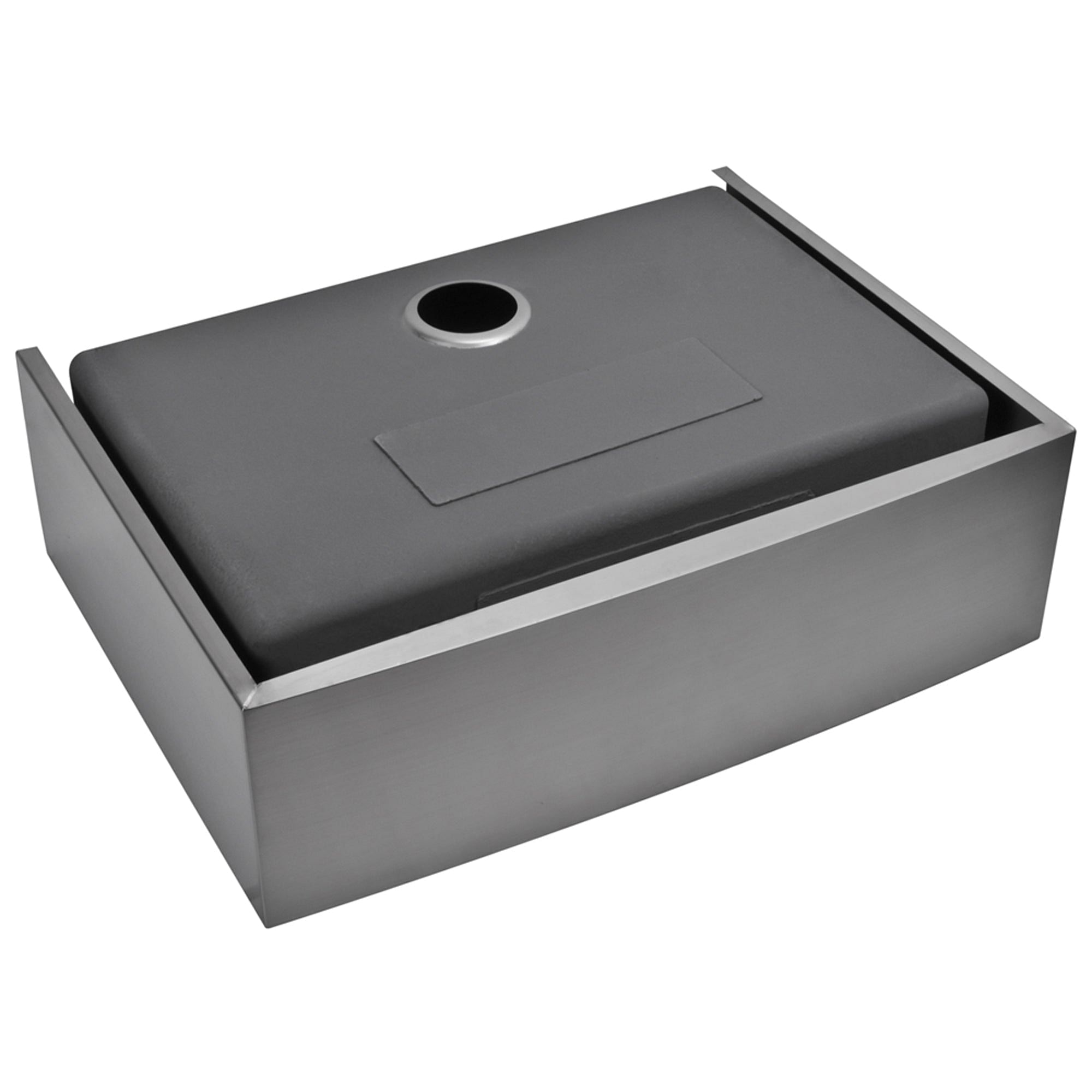 33 Inch X 22 Inch 15mm Corner Radius Single Bowl Stainless Steel Hand Made Apron Front Kitchen Sink