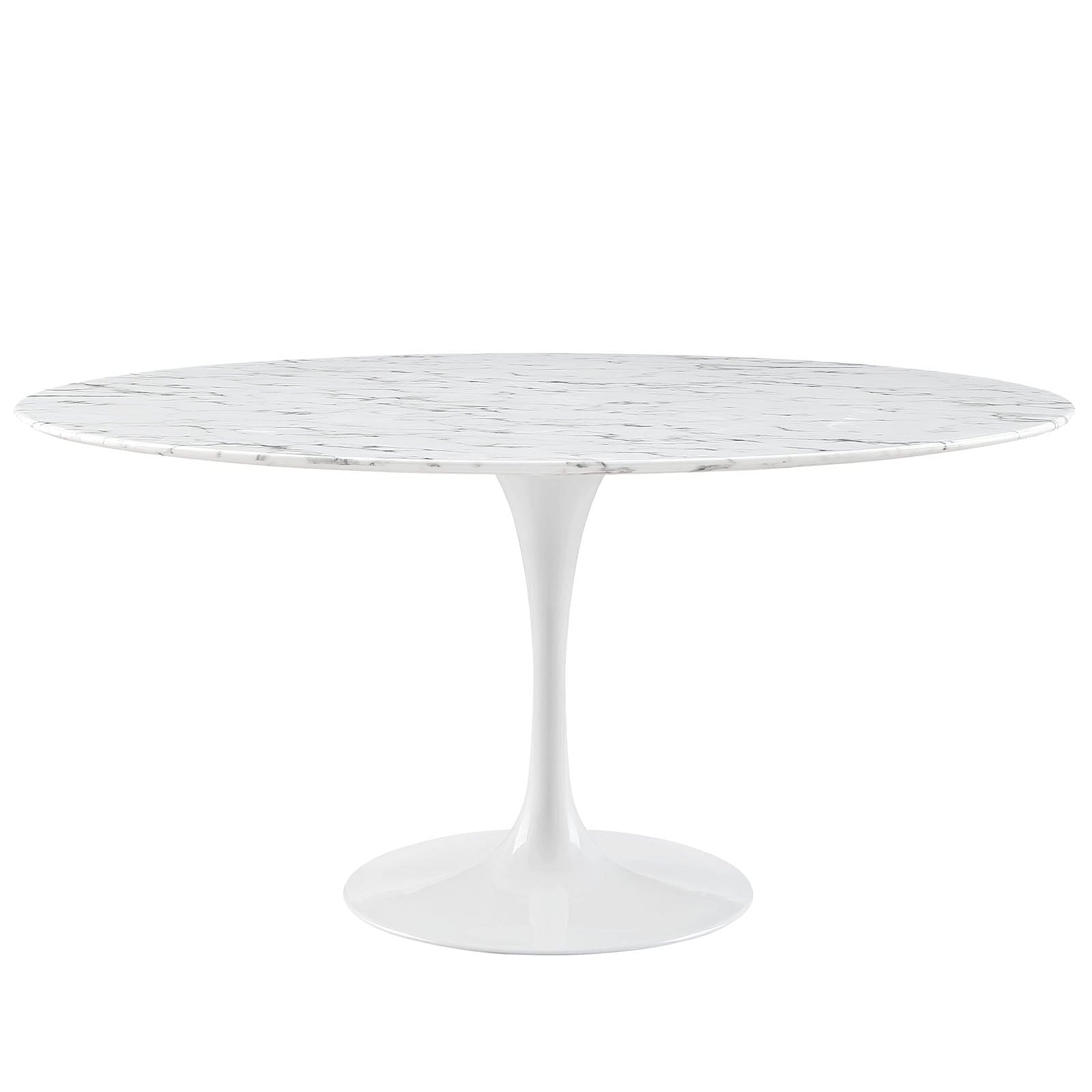 Lippa 60" Round Artificial Marble Dining Table