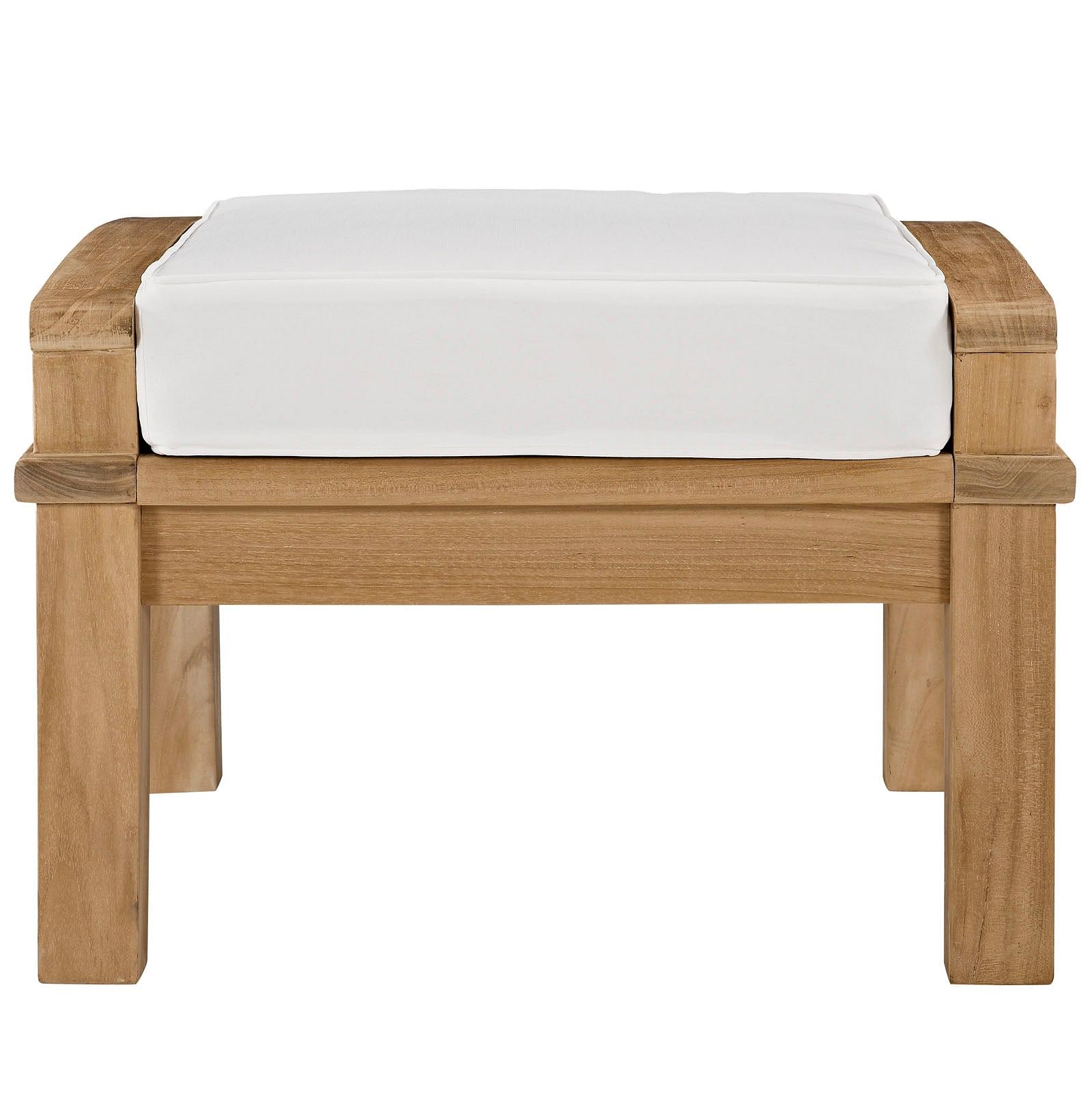 Marina Outdoor Patio Teak Ottoman
