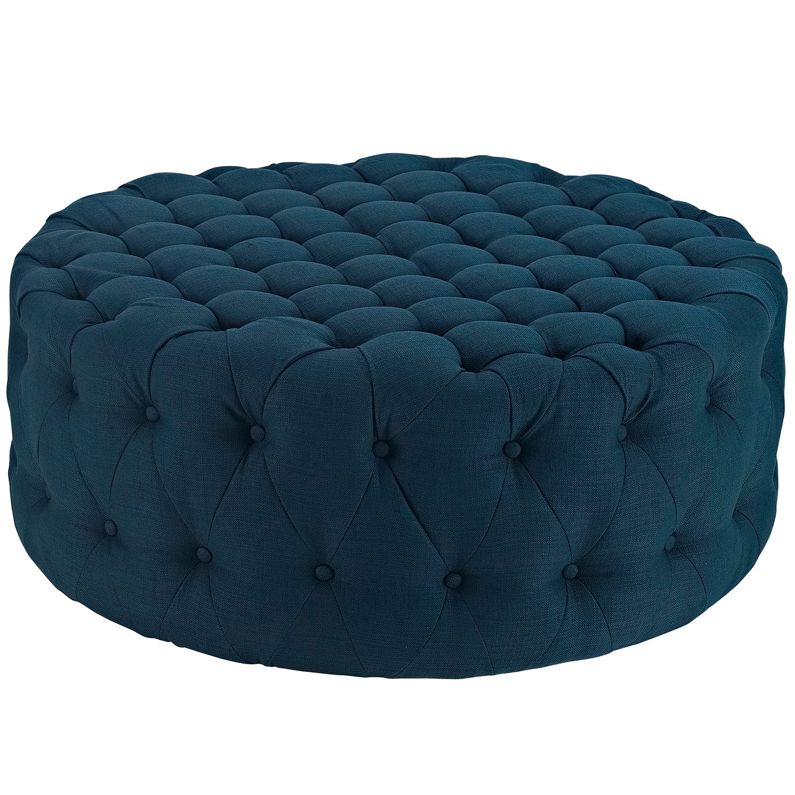 Amour Upholstered Fabric Ottoman