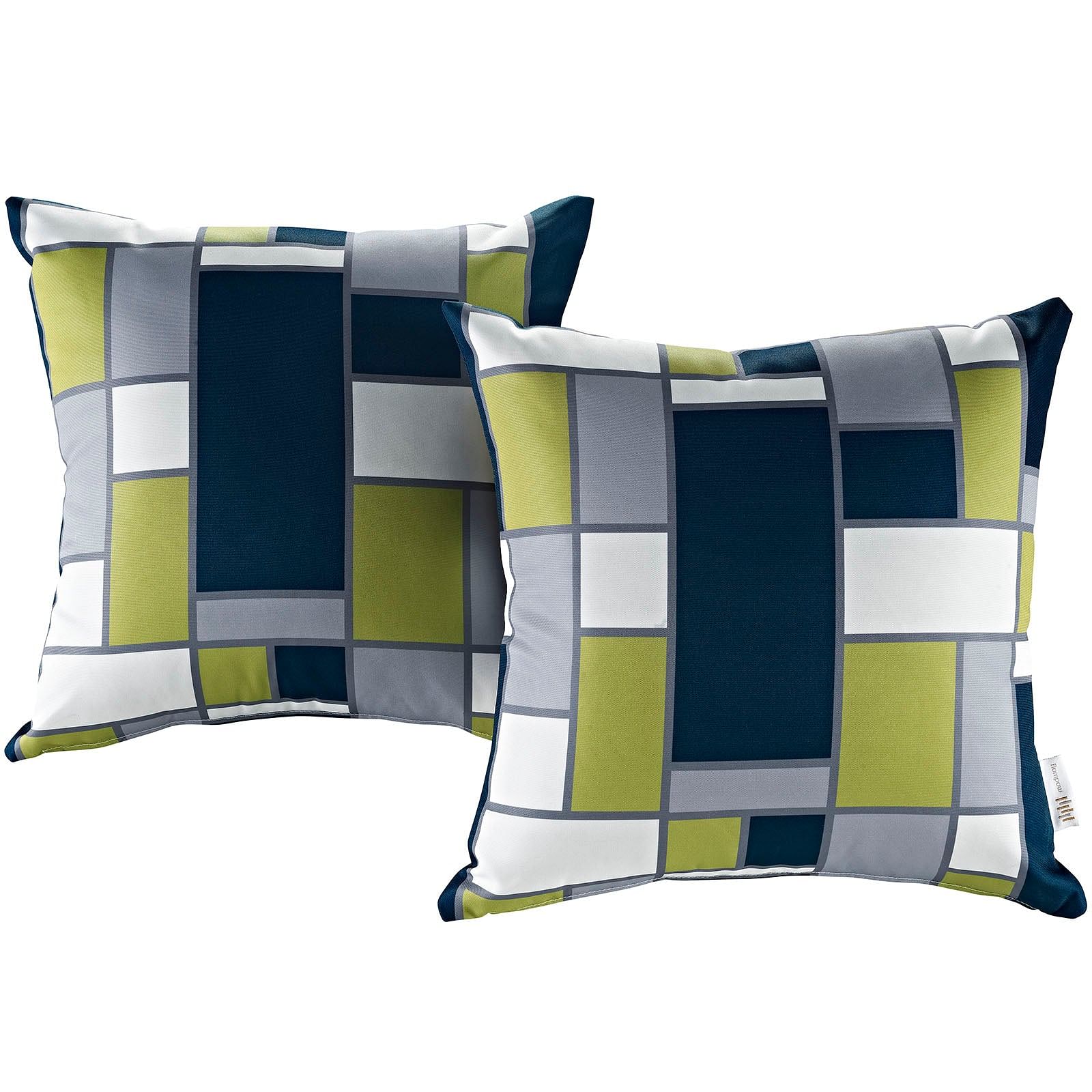 Trio Supply House Two Piece Outdoor Patio Pillow Set