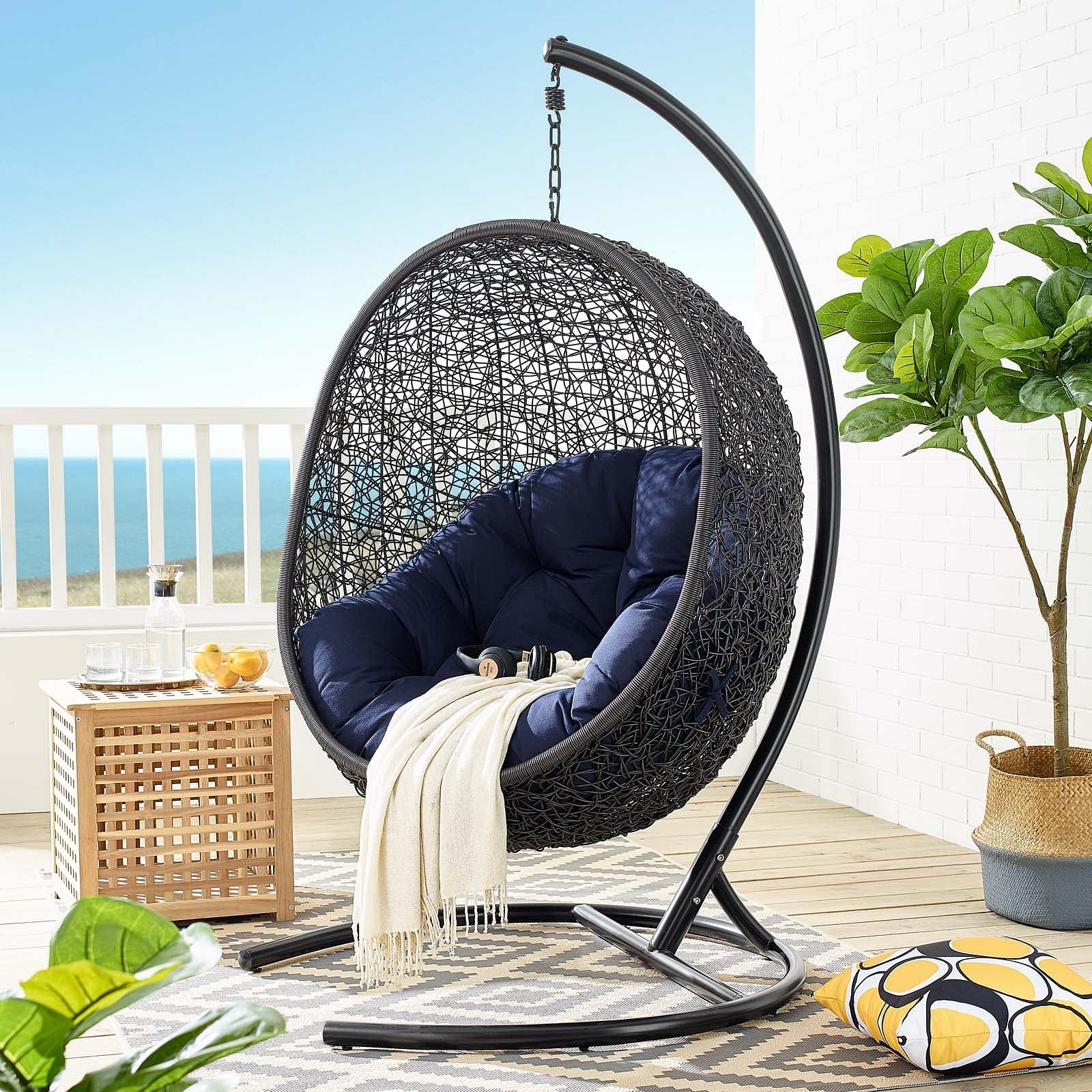 Encase Sunbrella® Swing Outdoor Patio Lounge Chair