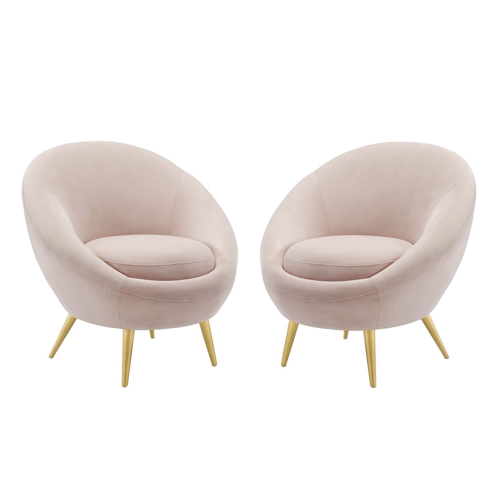Circuit Accent Chair Performance Velvet Set of 2