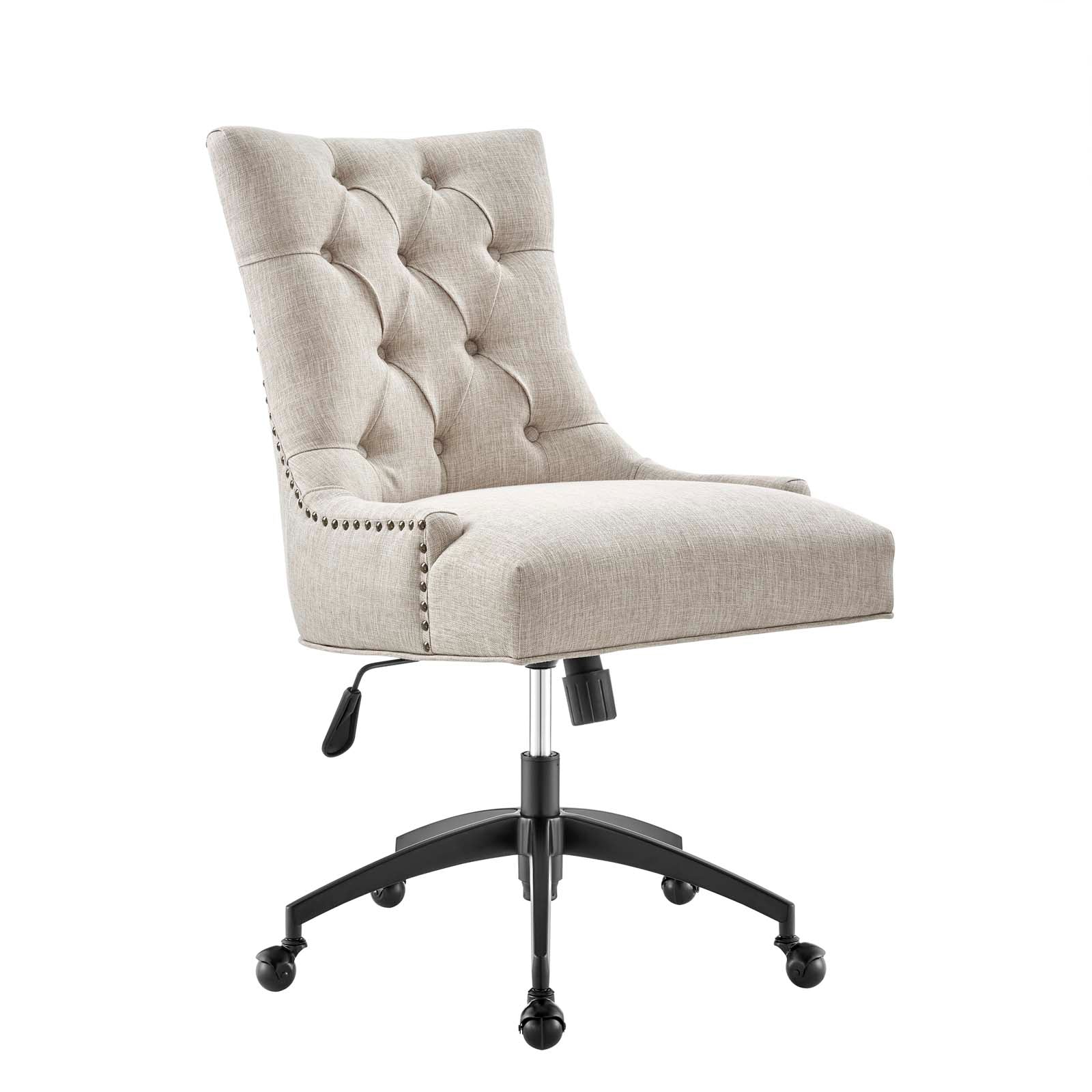 Tufted fabric online chair