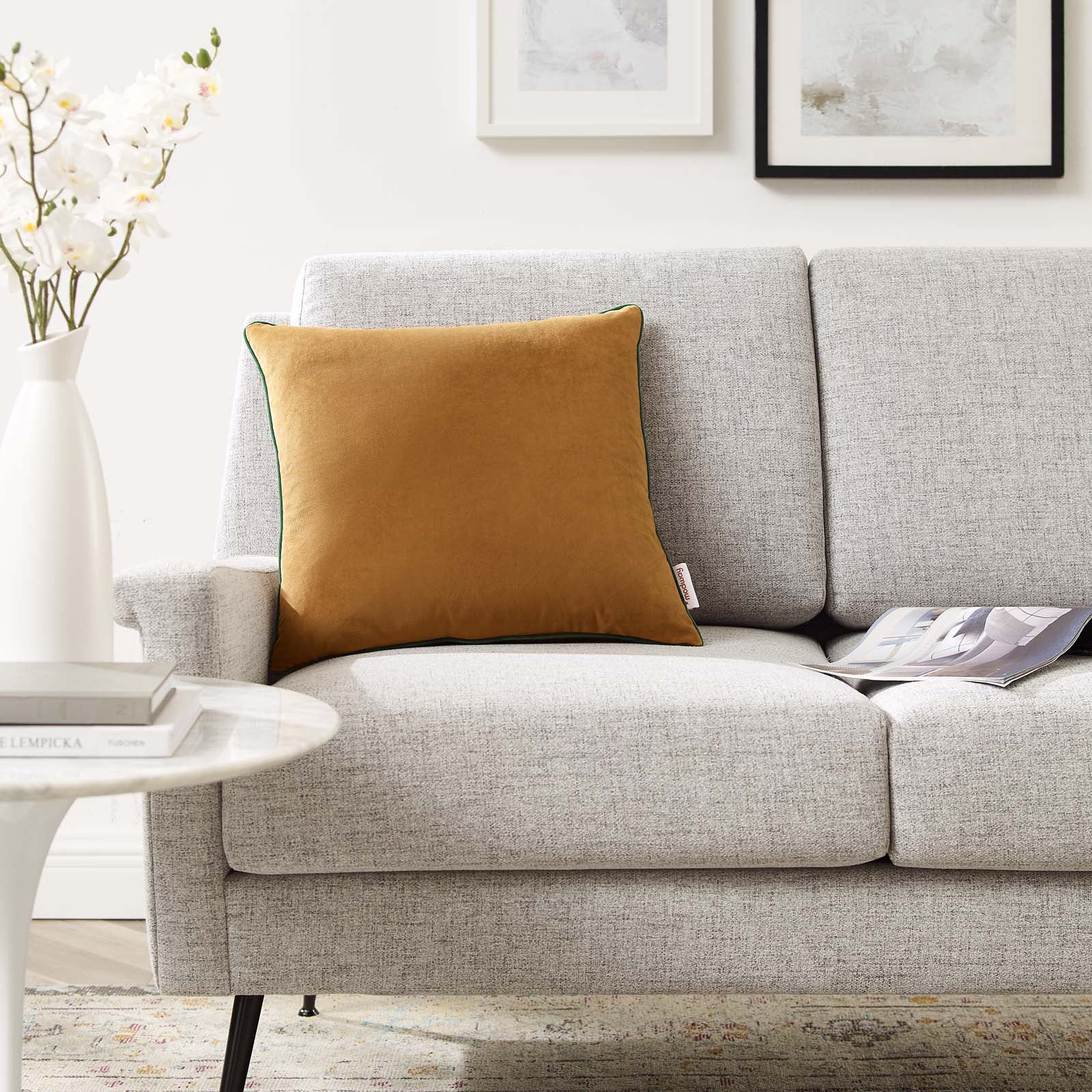 Accentuate 18" Performance Velvet Throw Pillow