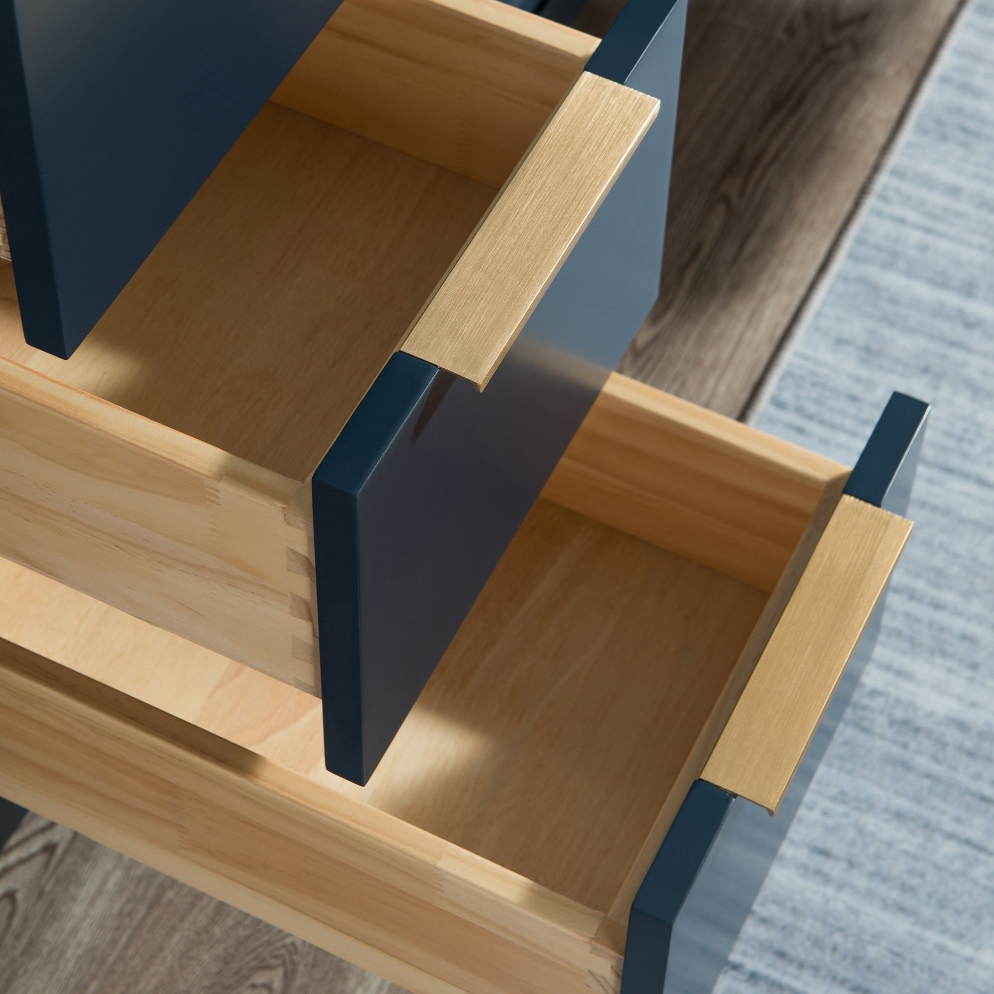 Elizabeth 48-Inch Single Sink Carrara White Marble Vanity In Monarch Blue  With Faucet(s)