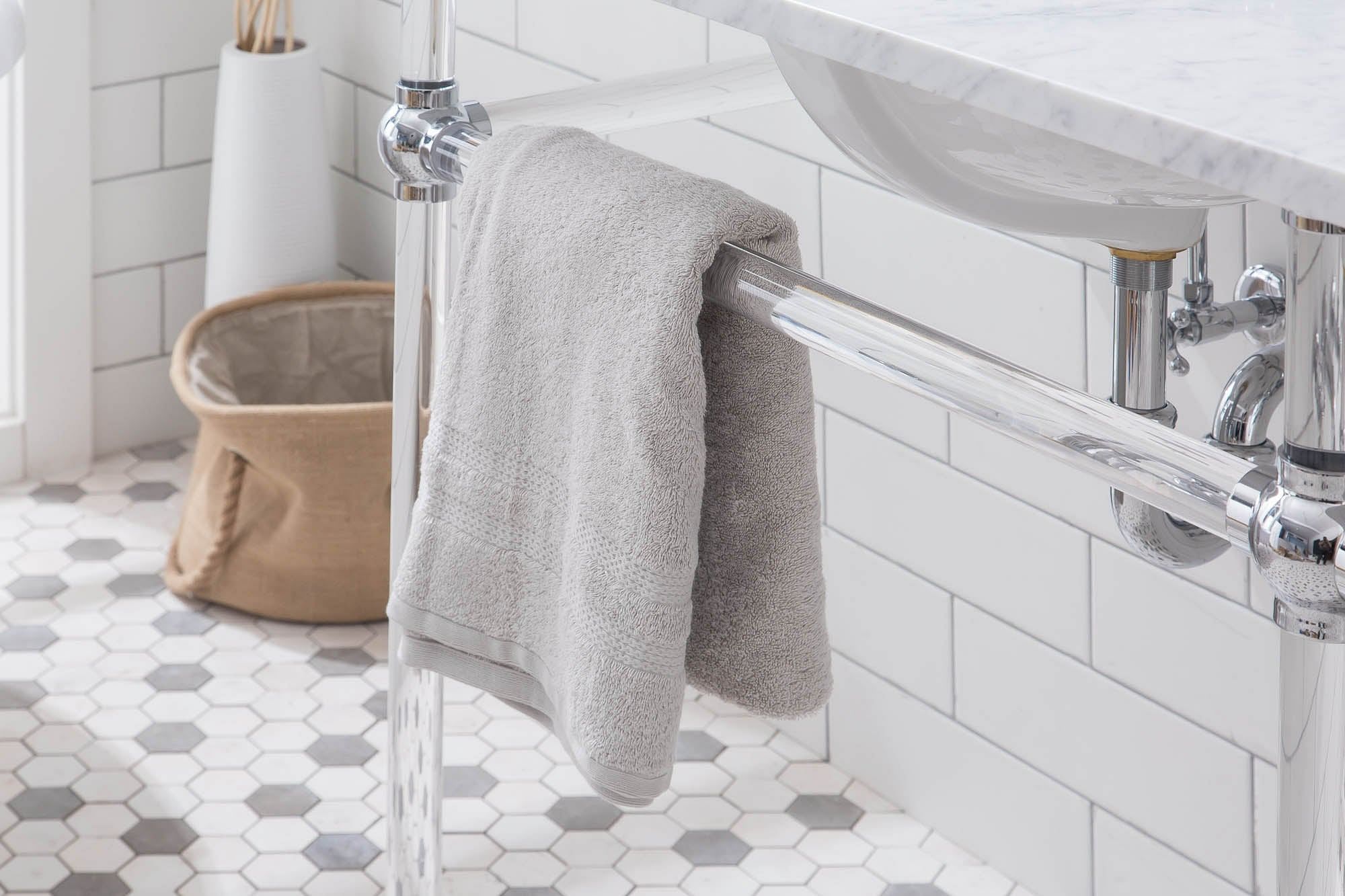 Empire 72 Inch Wide Double Wash Stand Only in Chrome Finish