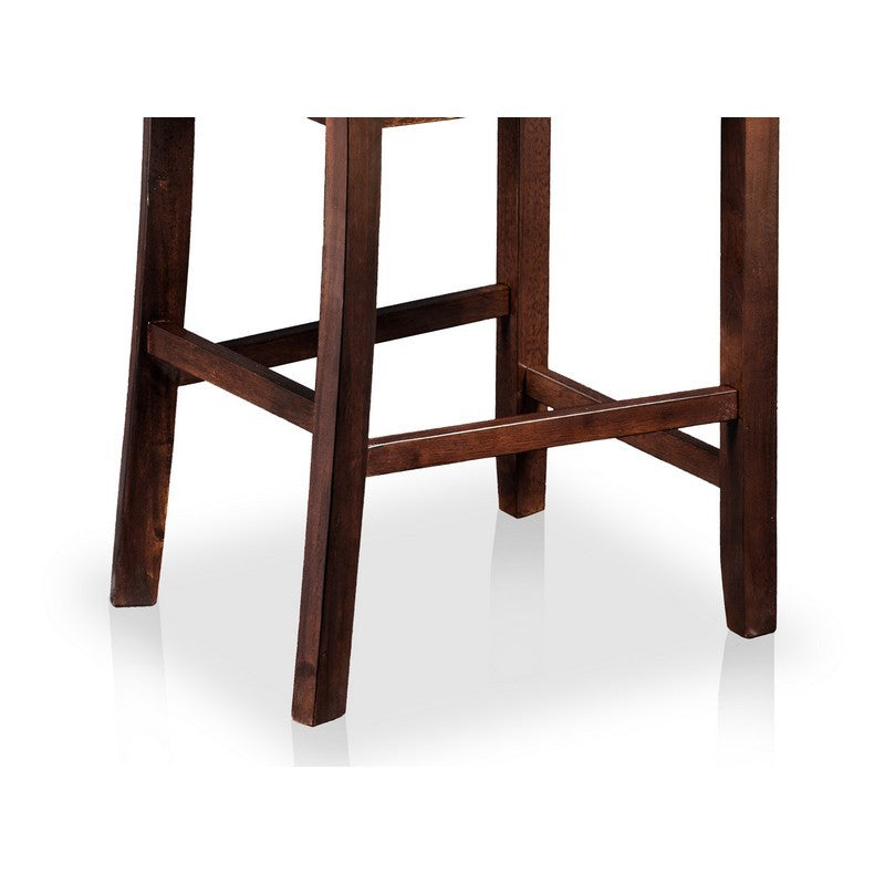 Elain Cottage Padded Counter Height Chairs (Set of 2)