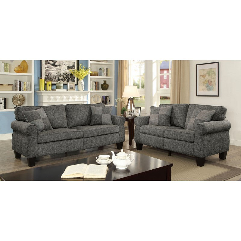 Trino Transitional Upholstered Loveseat