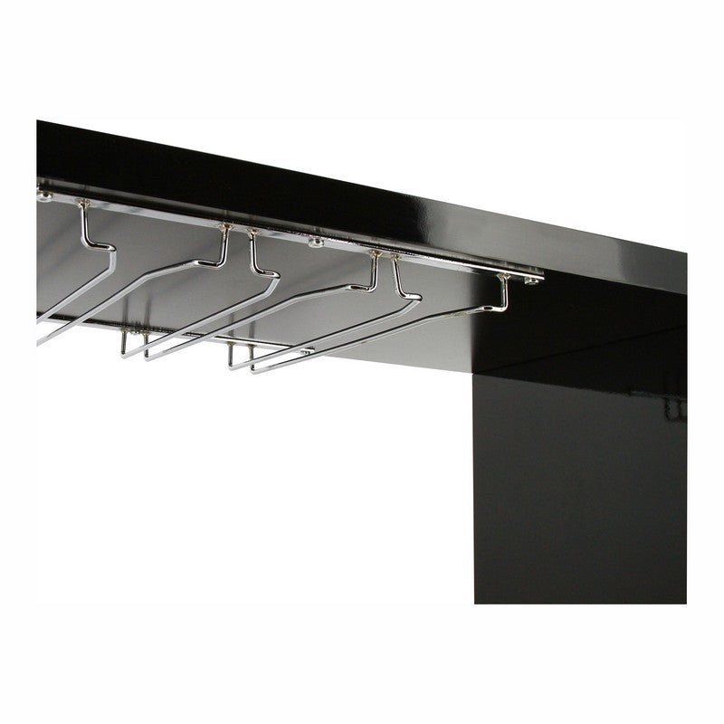 Morton Contemporary 2-Shelf Mini Server in Black