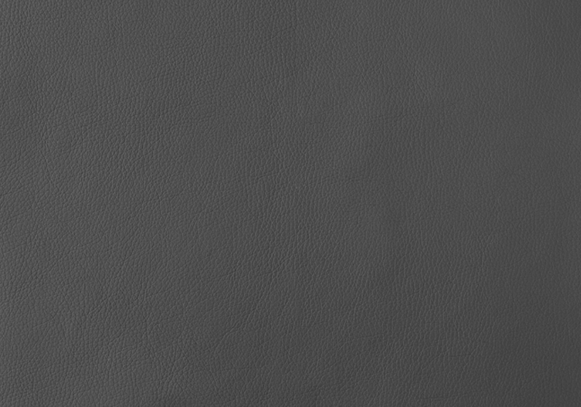 Dining Chair - 2Pcs / 32H / Grey Leather-Look / Chrome