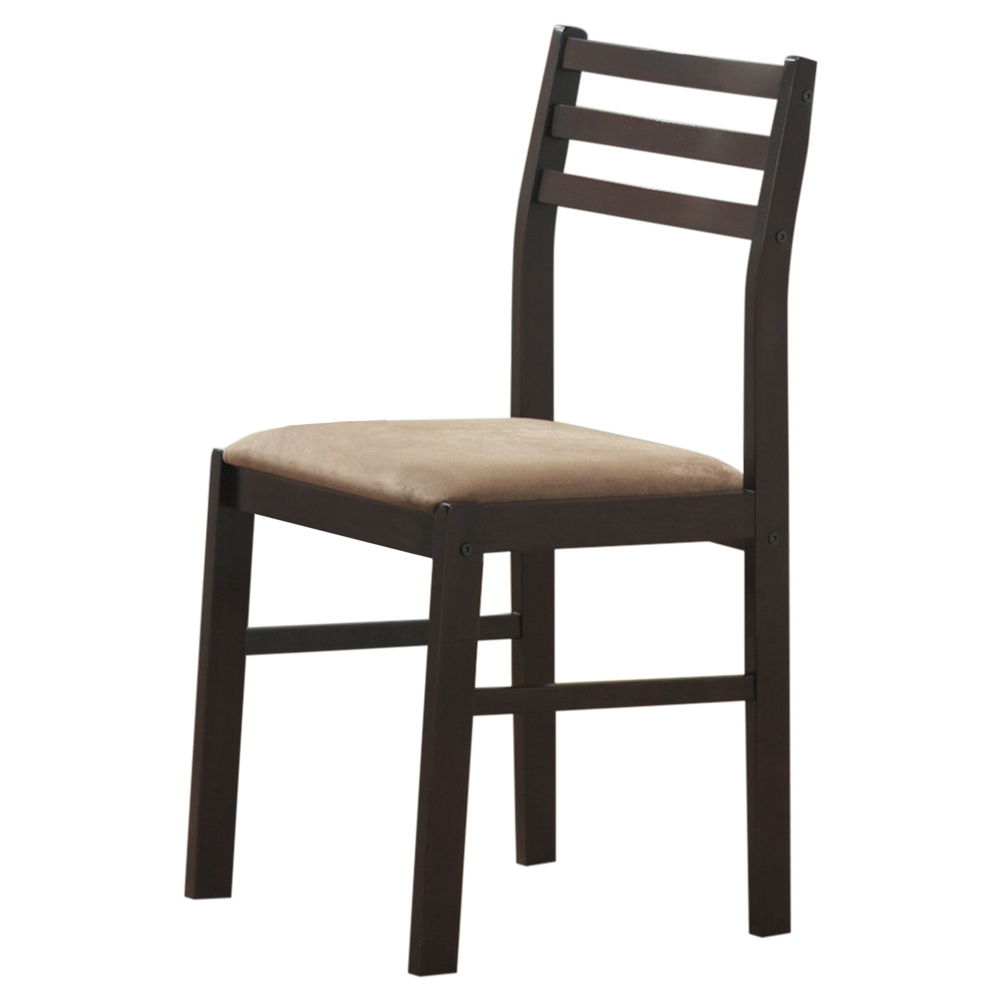 Dining Set - 3Pcs Set / Espresso Solid-Top Drop Leaf