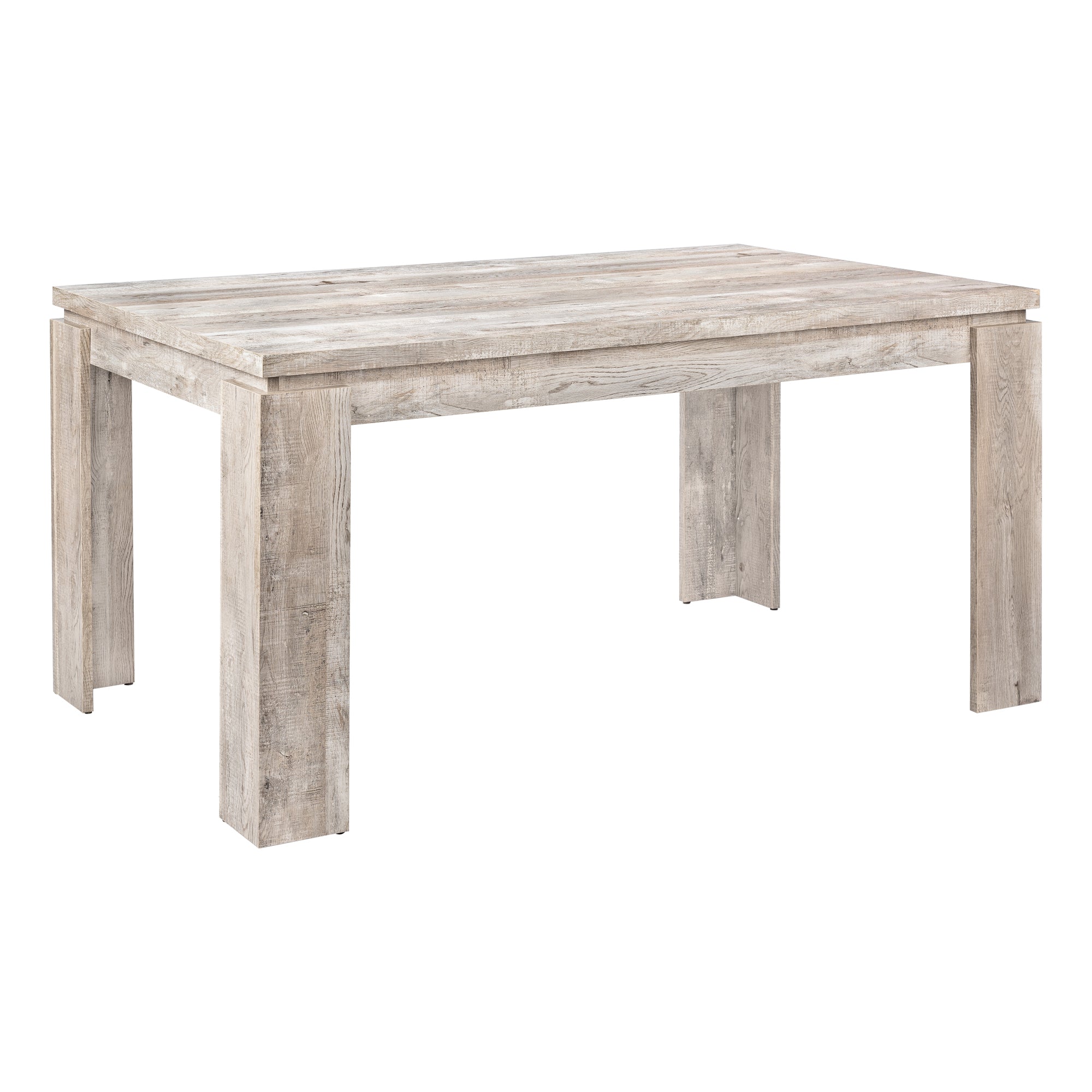 Dining Table - 36X 60 / Taupe Reclaimed Wood-Look