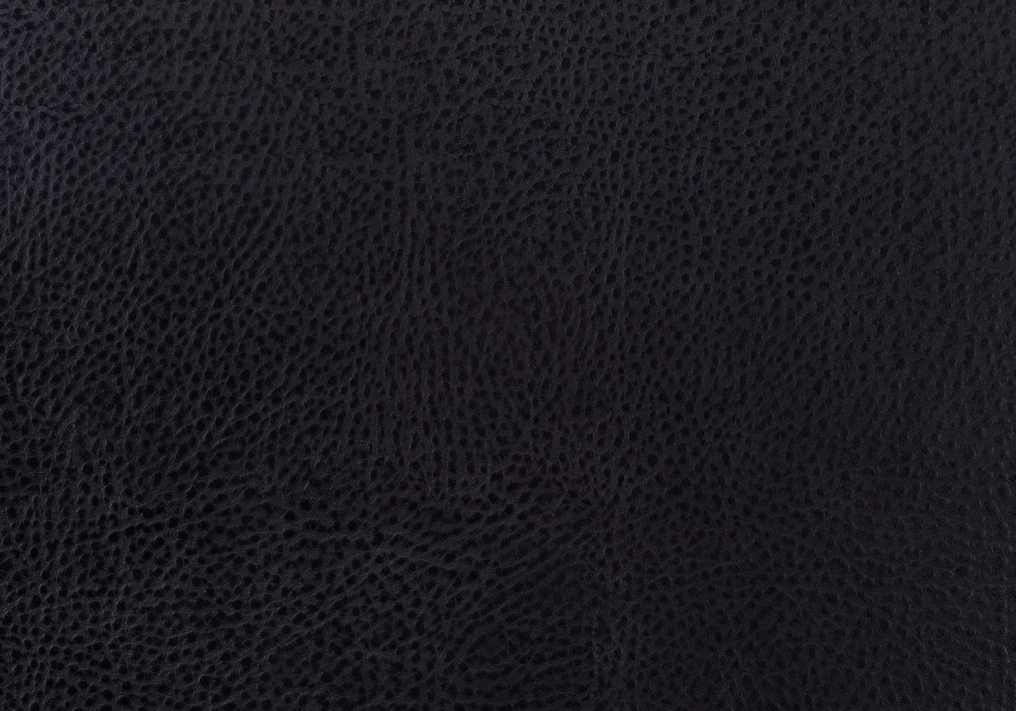 Dining Chair - 2Pcs / 38H / Black Leather-Look / Black