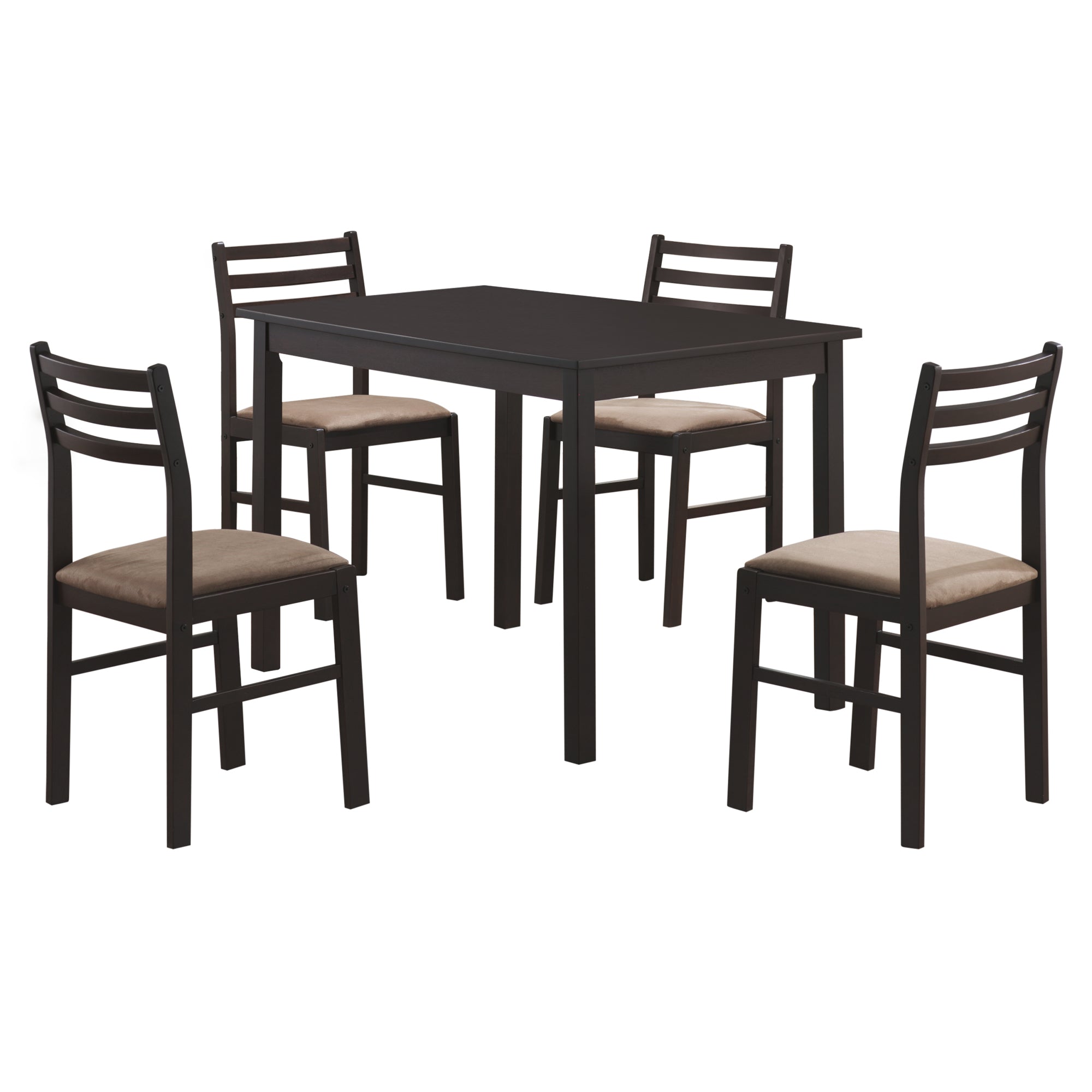 Dining Set - 5Pcs Set / Espresso Veneer