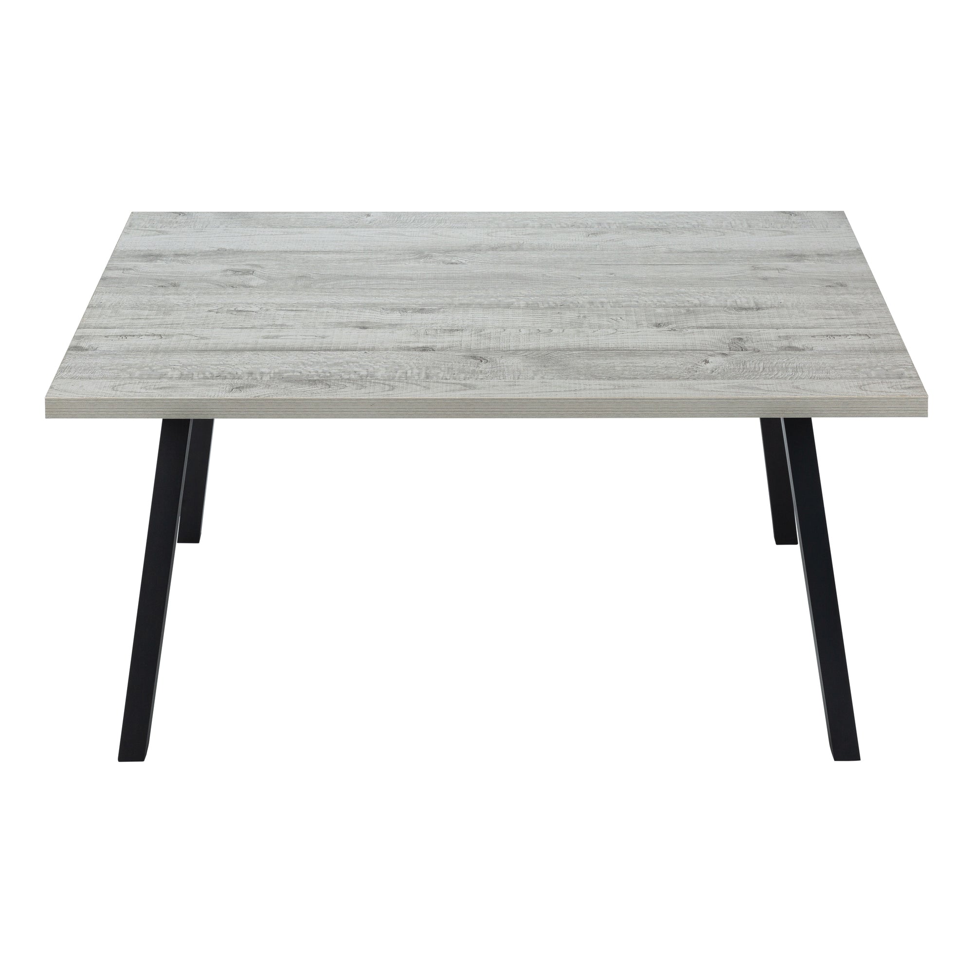 Dining Table - 36X 60 / Grey / Black Metal