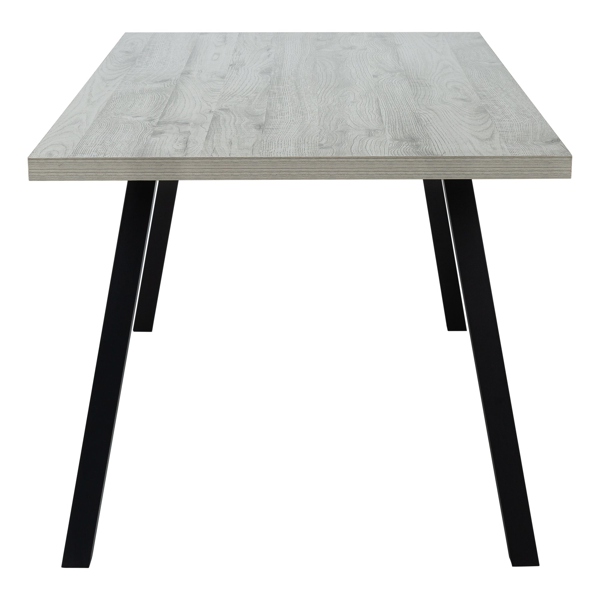 Dining Table - 36X 60 / Grey / Black Metal