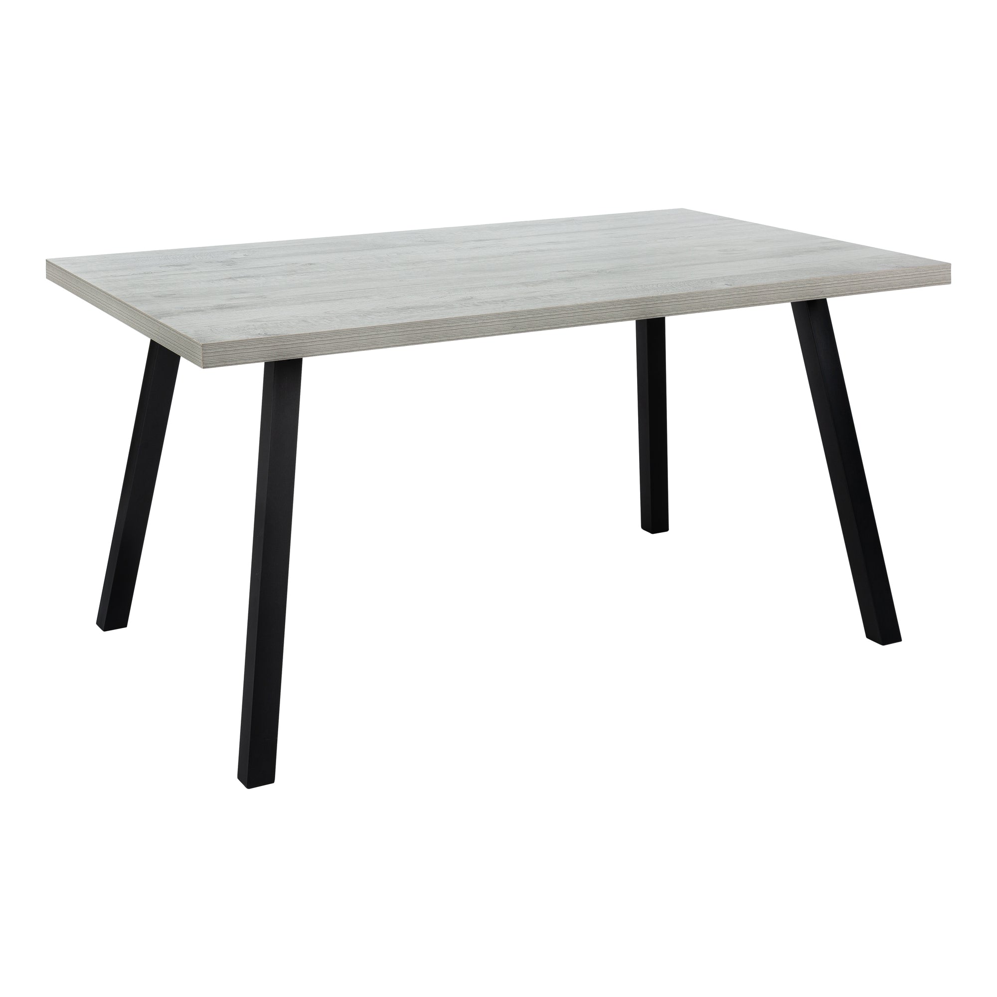 Dining Table - 36X 60 / Grey / Black Metal