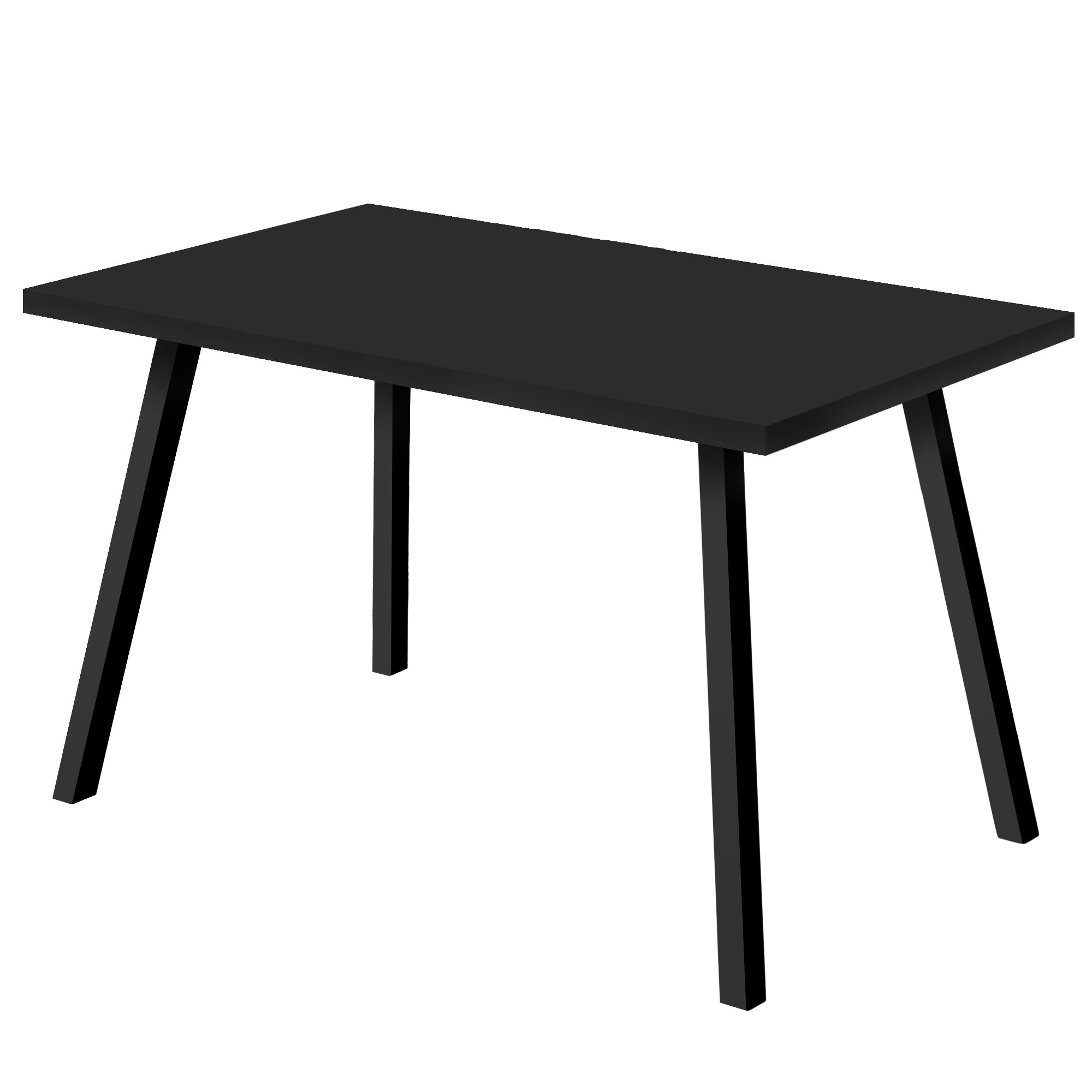 Dining Table - 36X 60 / Black / Black Metal