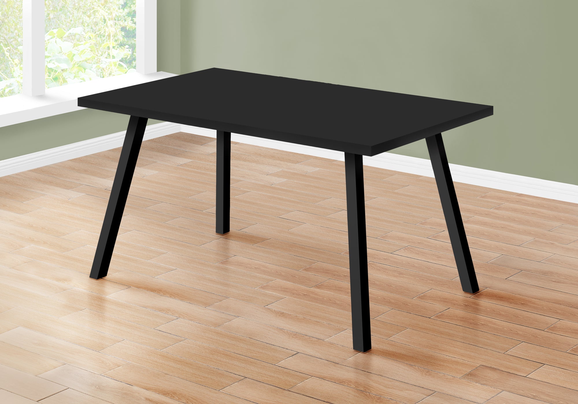 Dining Table - 36X 60 / Black / Black Metal