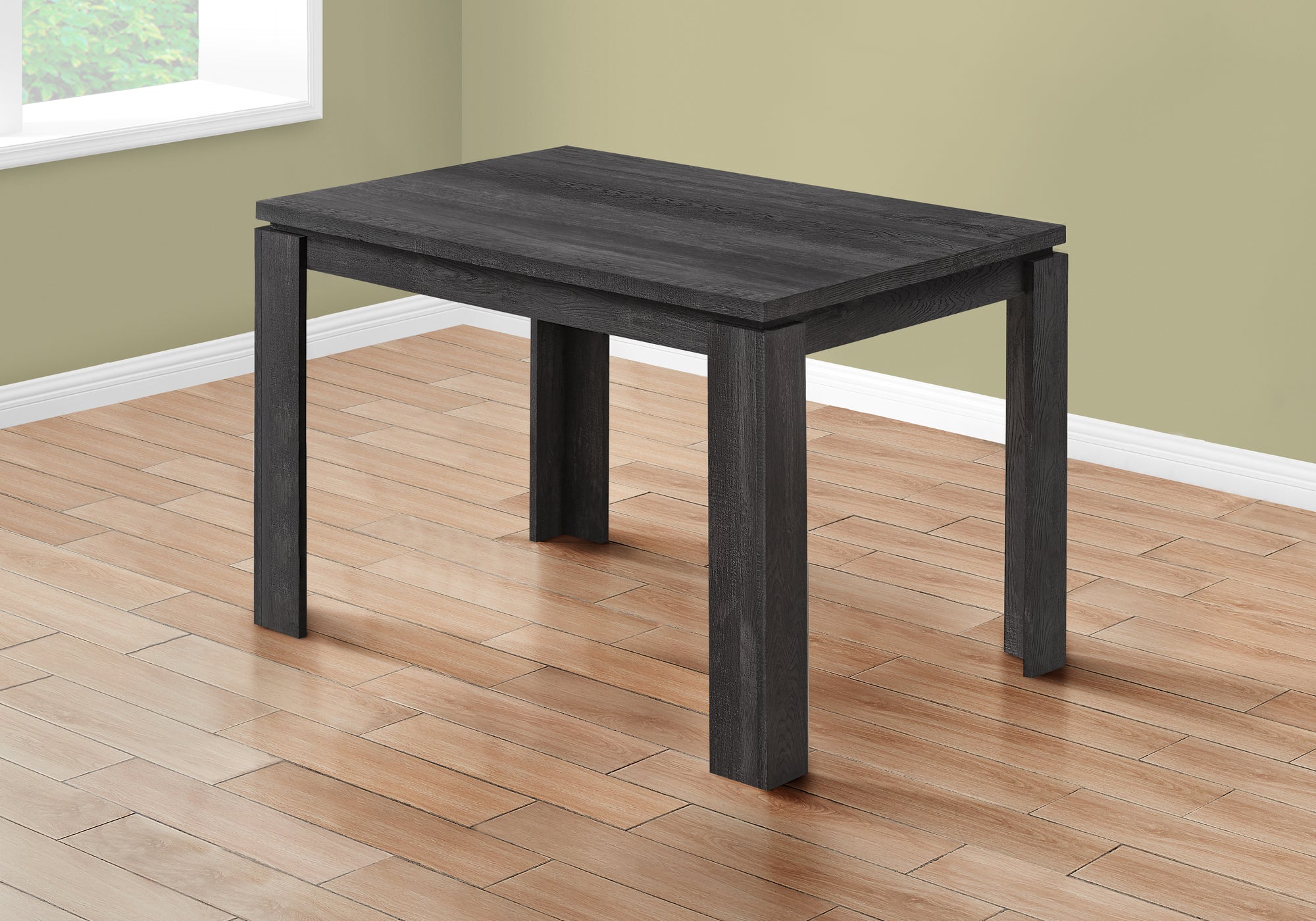 Dining Table - 32X 48 / Black Reclaimed Wood-Look