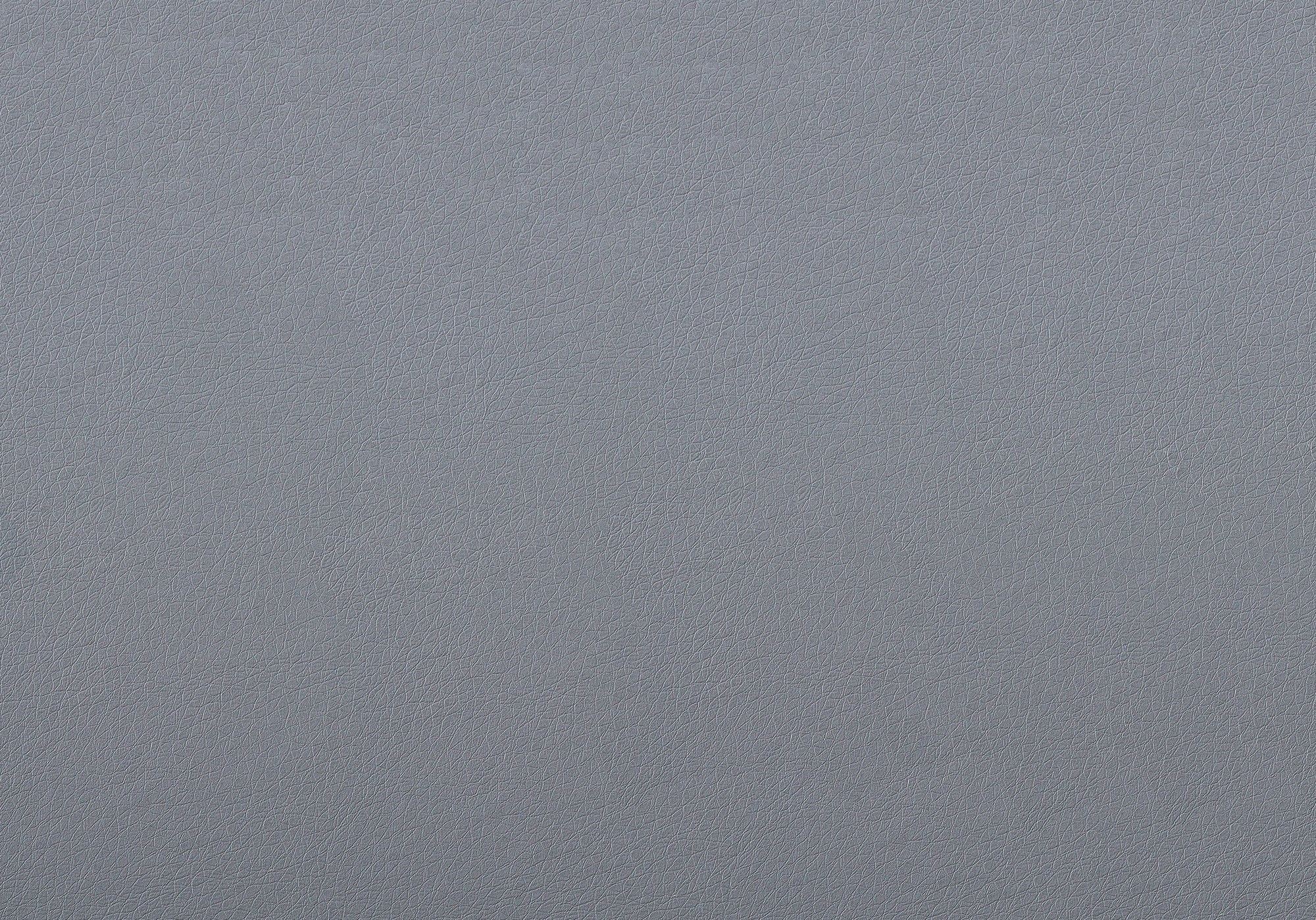 Dining Chair - 2Pcs / 33H / Grey Leather-Look / Chrome