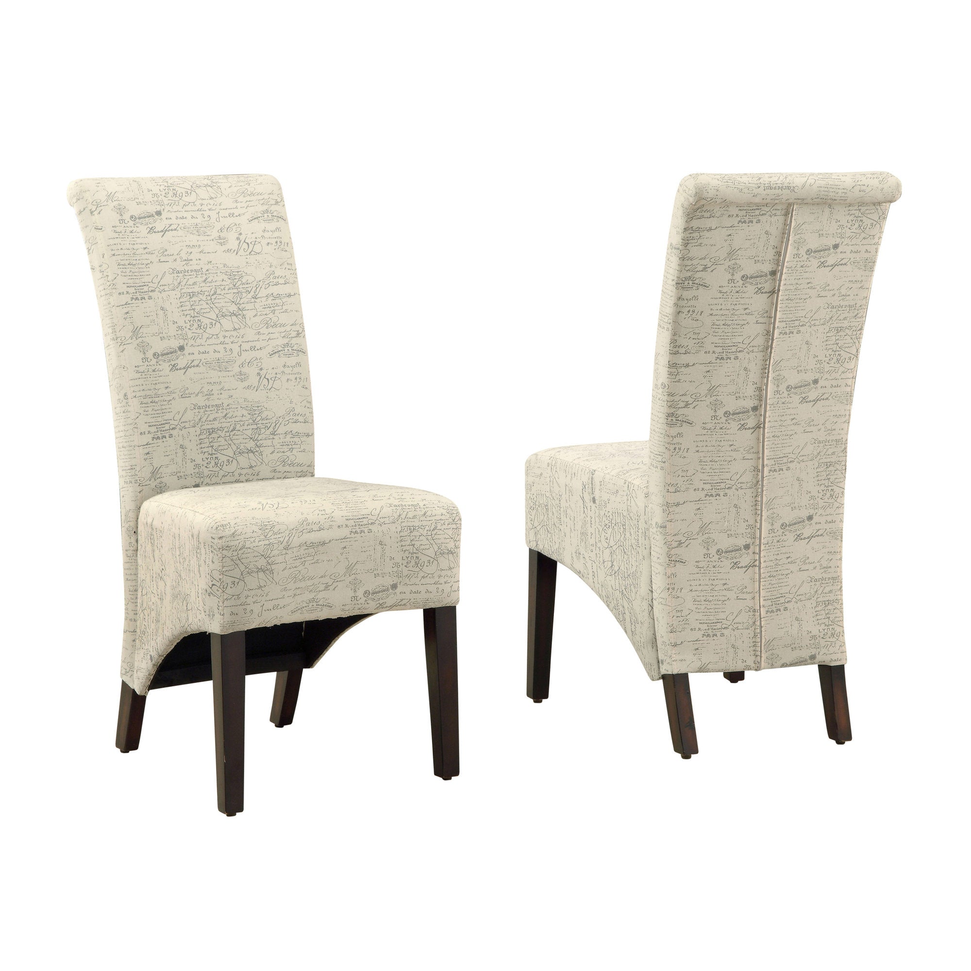 Dining Chair - 2Pcs / 40H / Vintage French Fabric