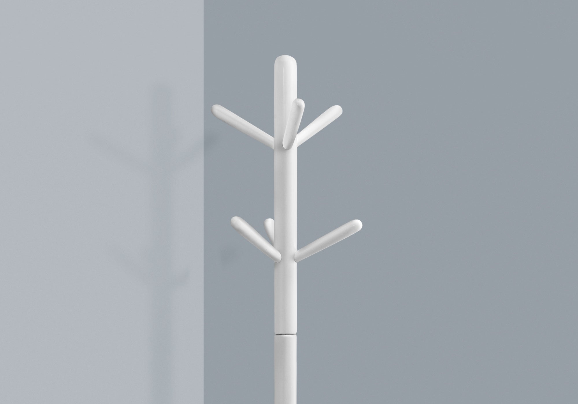 Coat Rack - 69H / White Wood Contemporary Style
