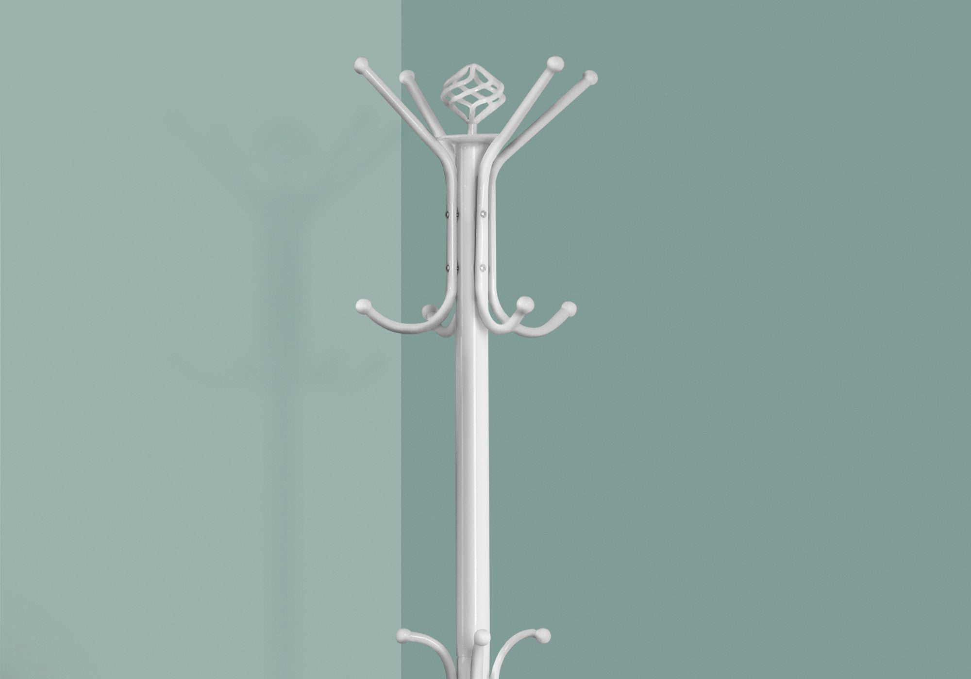 Coat Rack - 70H / White Metal