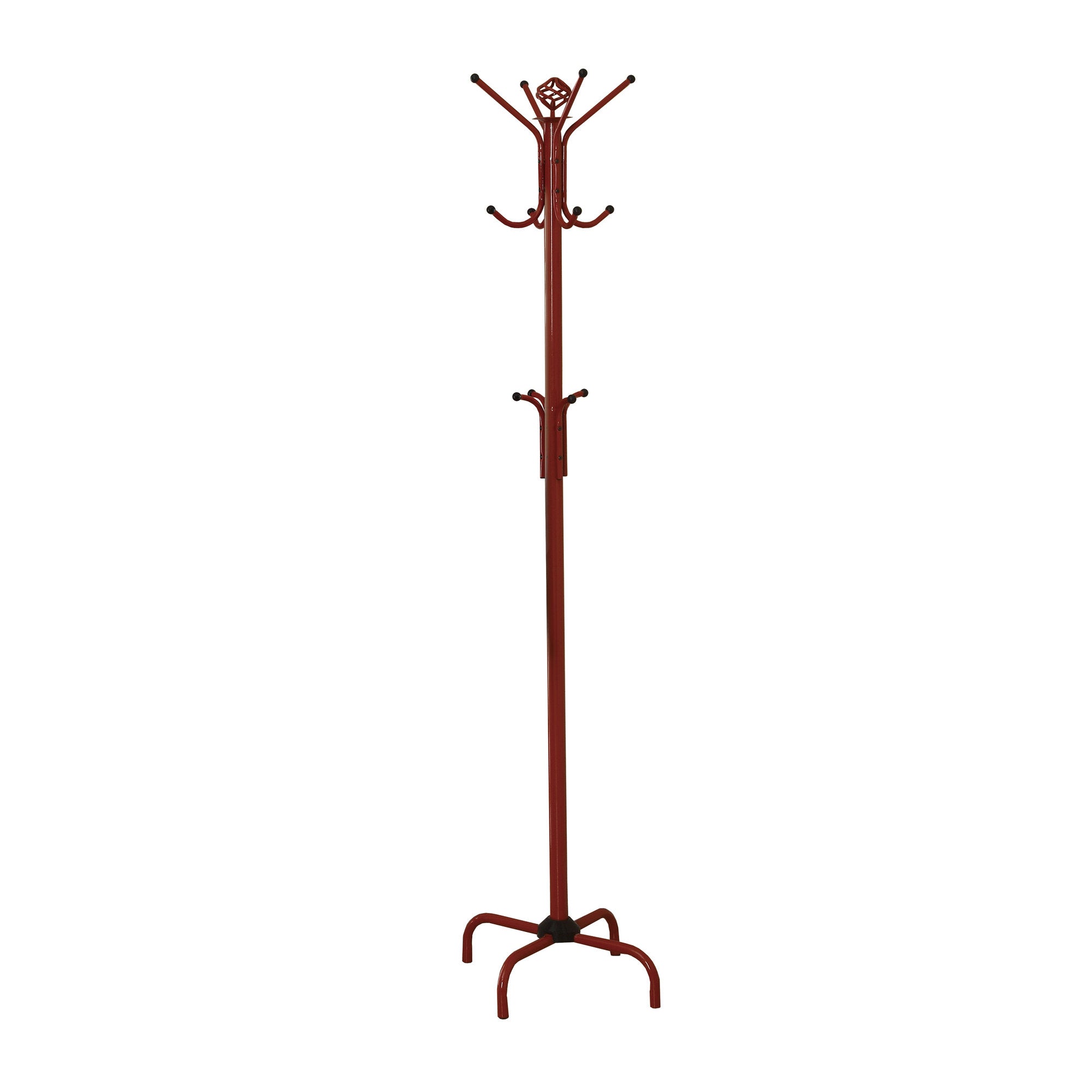 Coat Rack - 70H / Red Metal