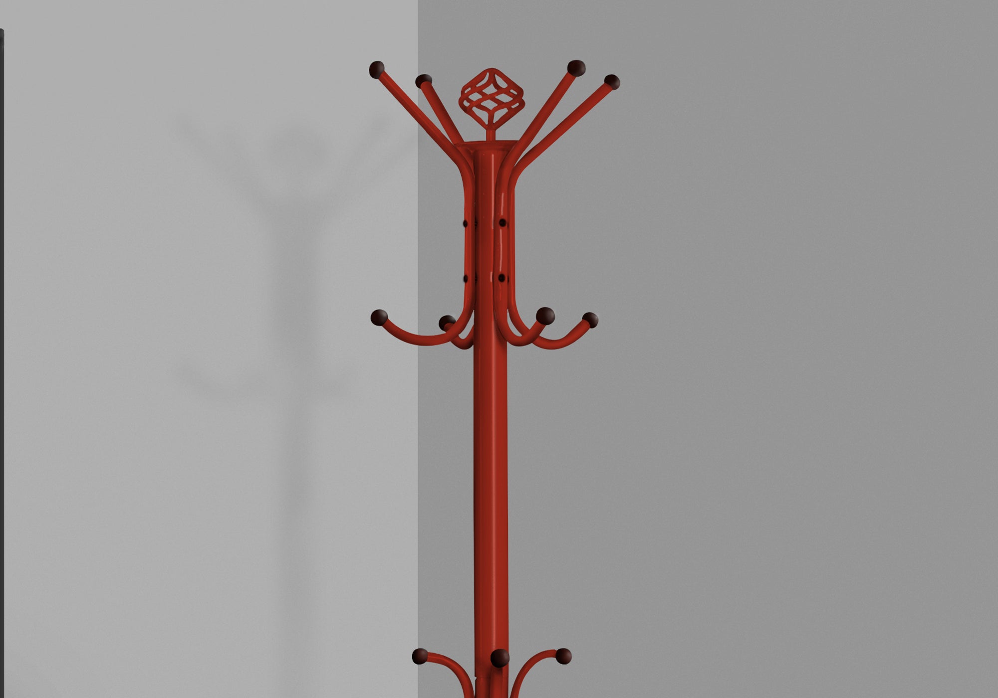 Coat Rack - 70H / Red Metal
