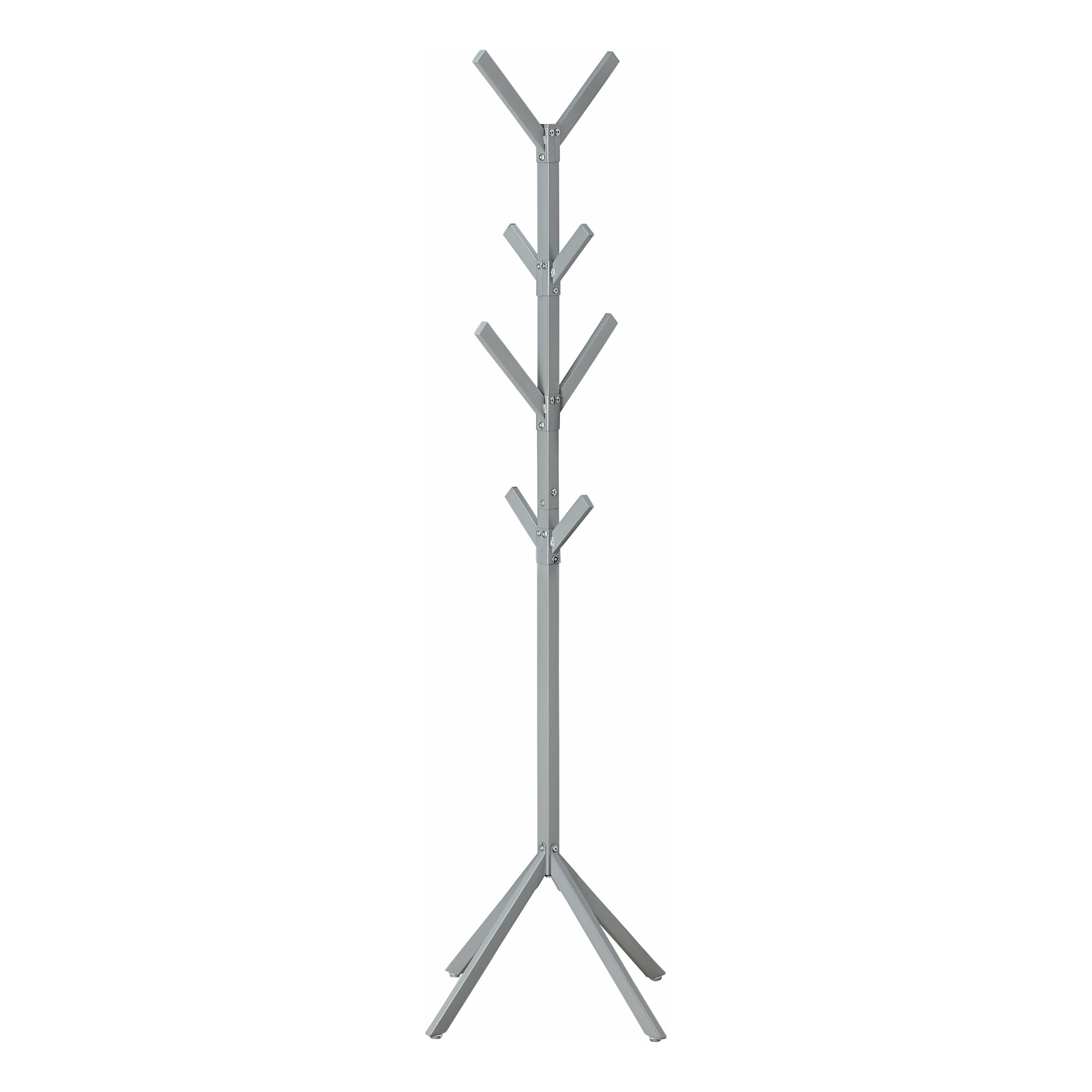 Coat Rack - 70H / Silver Metal