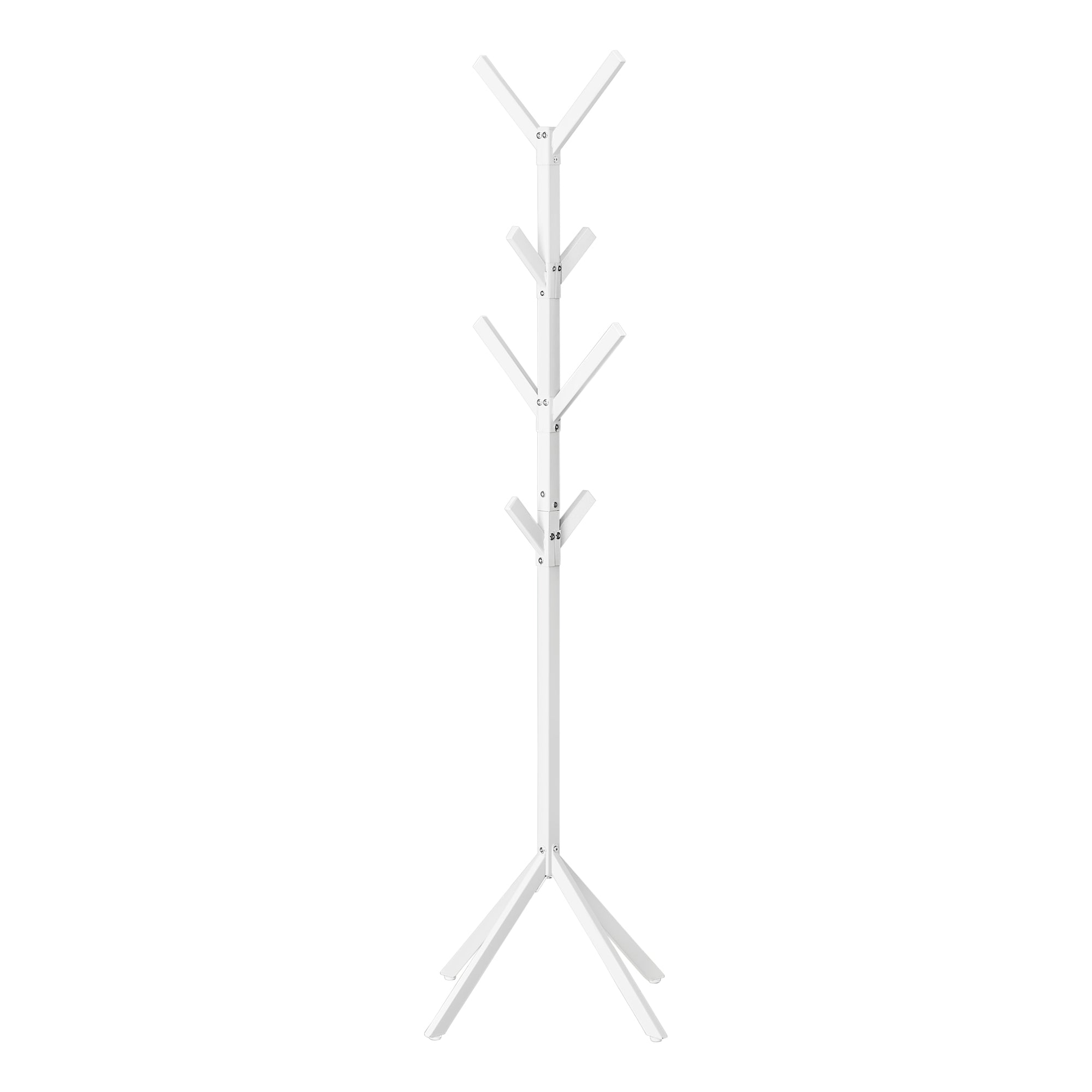 Coat Rack - 70H / White Metal