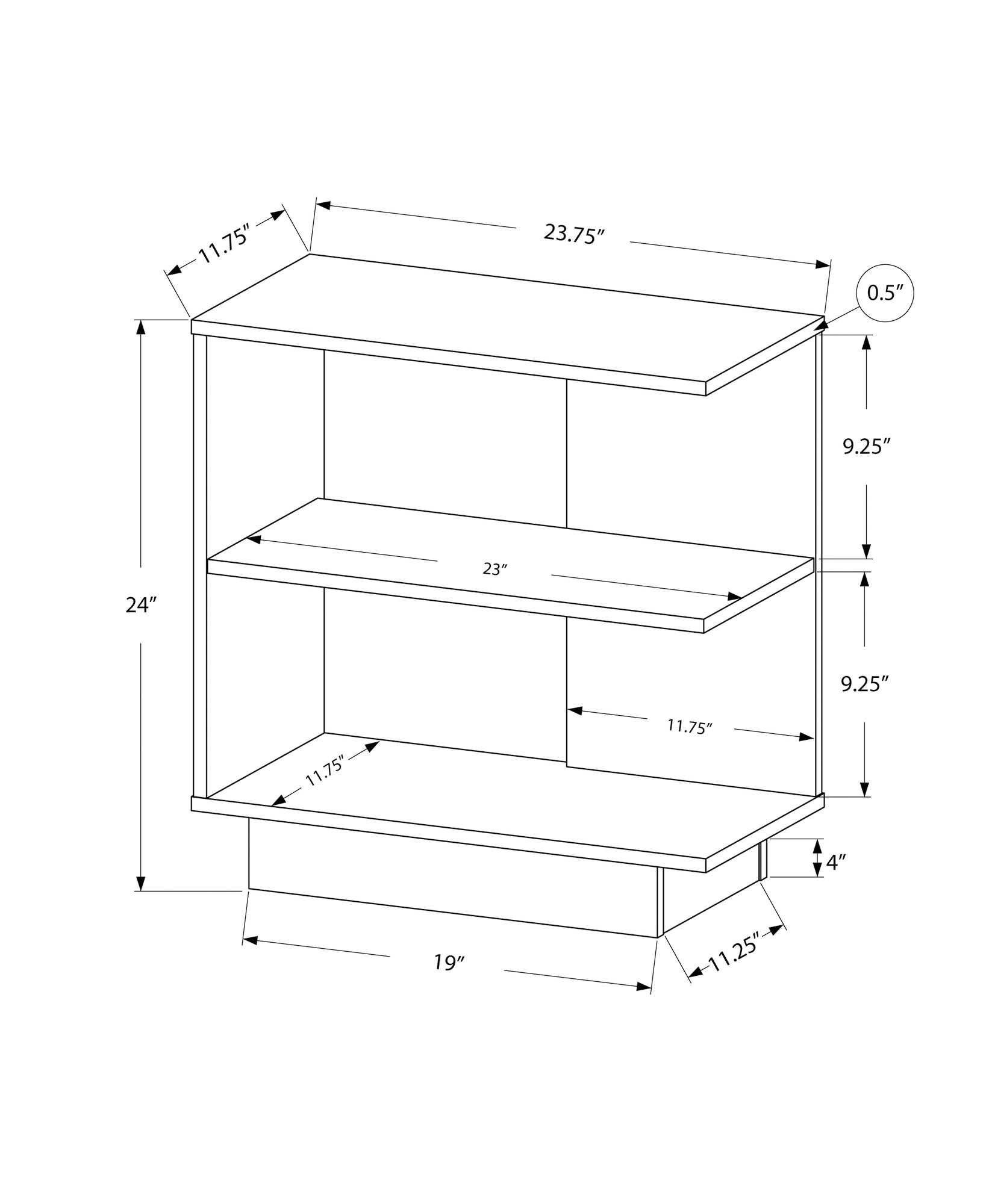 Accent Table - 24H / Espresso