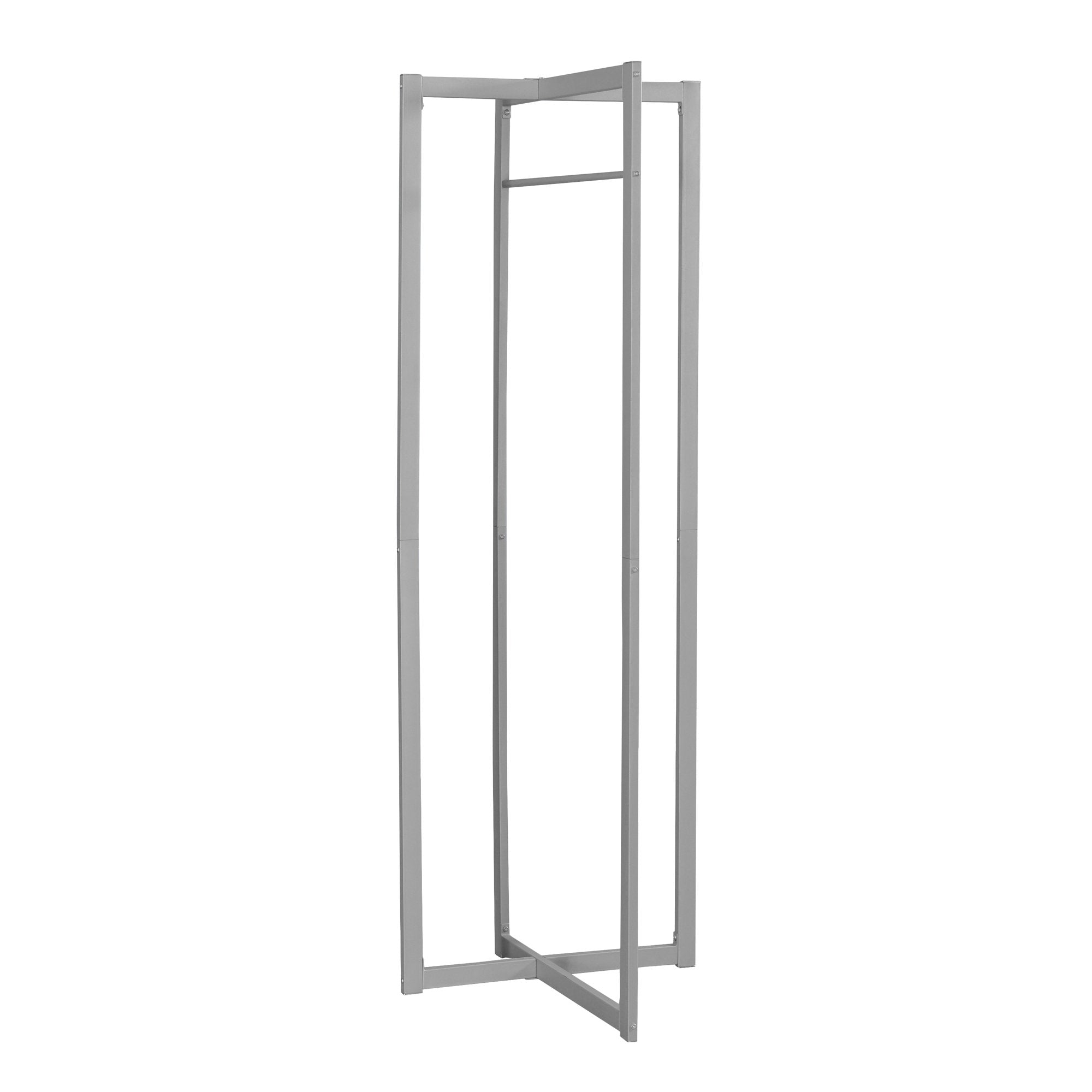 Coat Rack - 72H / Silver Metal