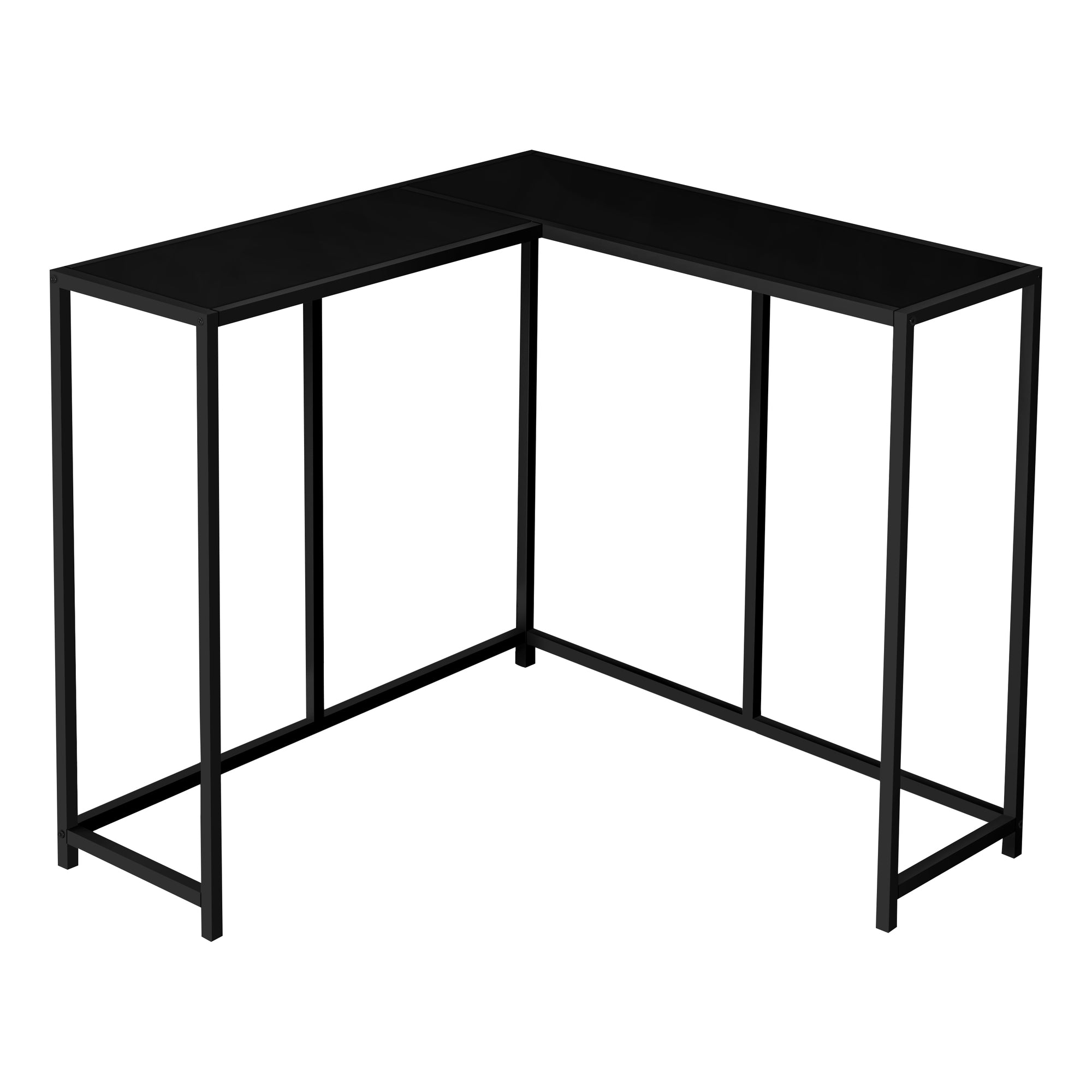 Accent Table - 36L / Black / Black Corner Console