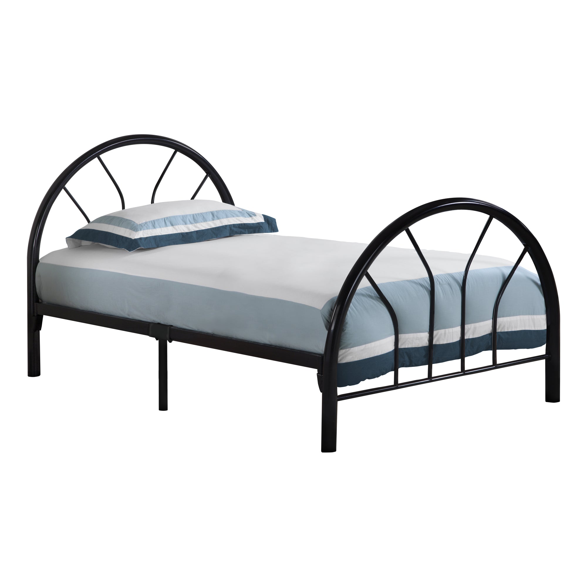Bed - Twin Size / Black Metal Frame Only