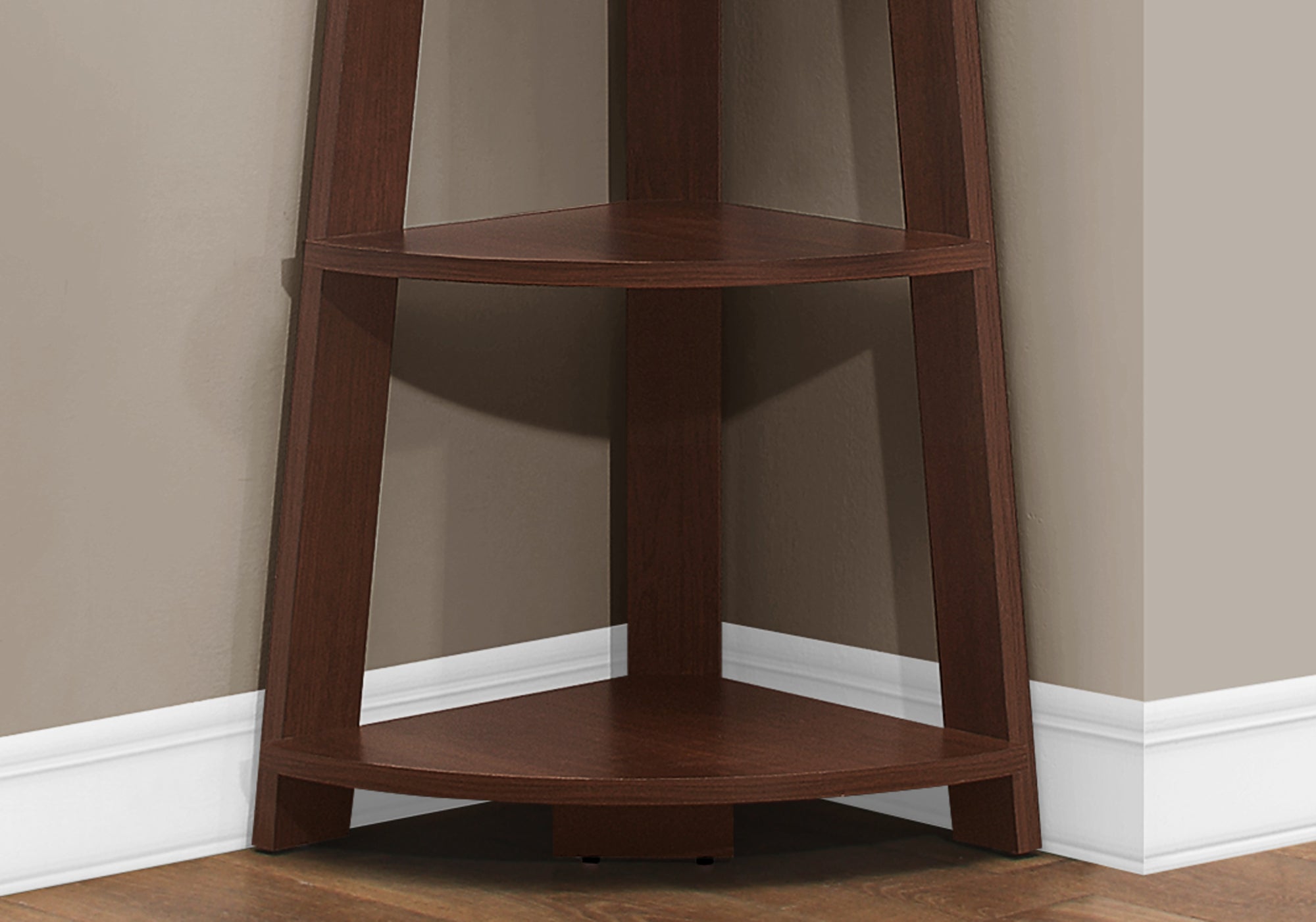 Bookcase - 72H / Cherry Corner Accent Etagere